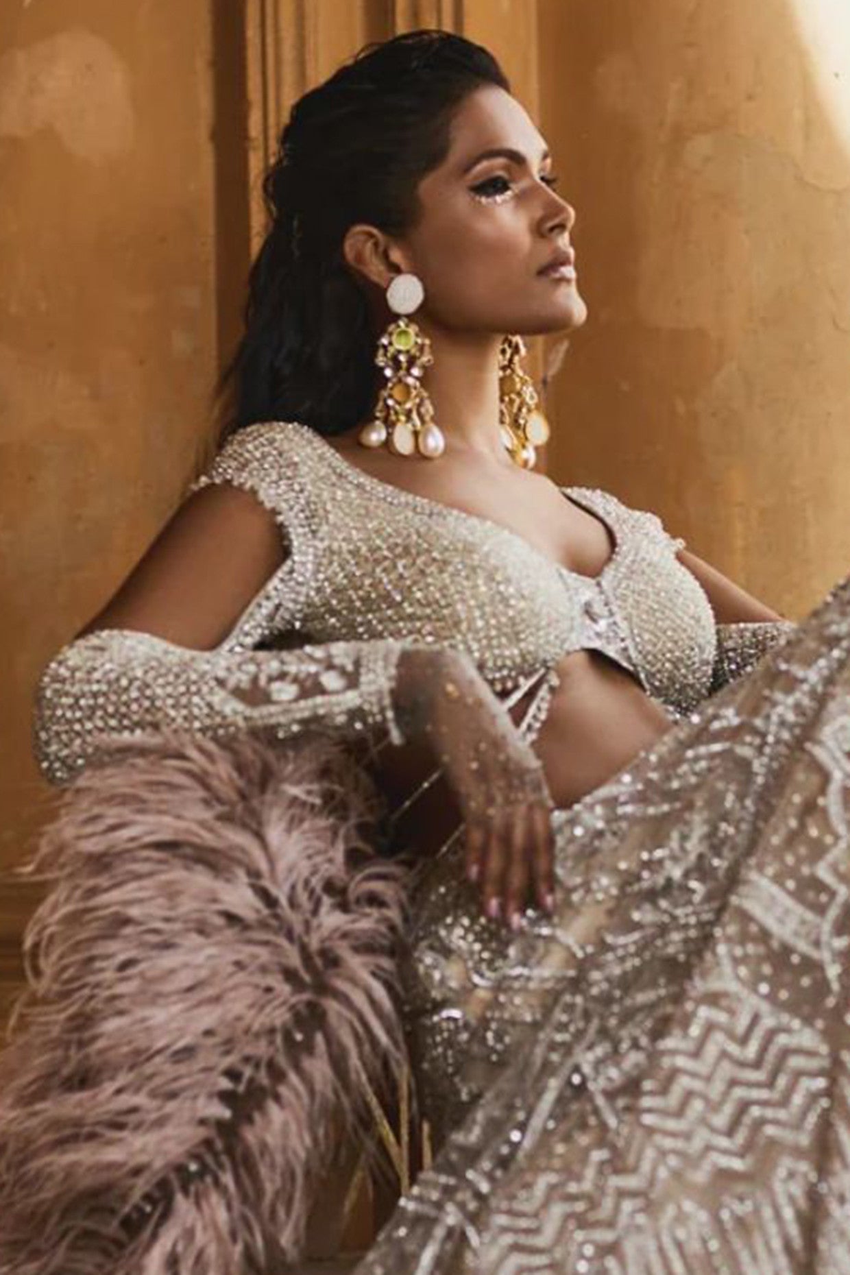 Gold Plated Sitaara Danglers