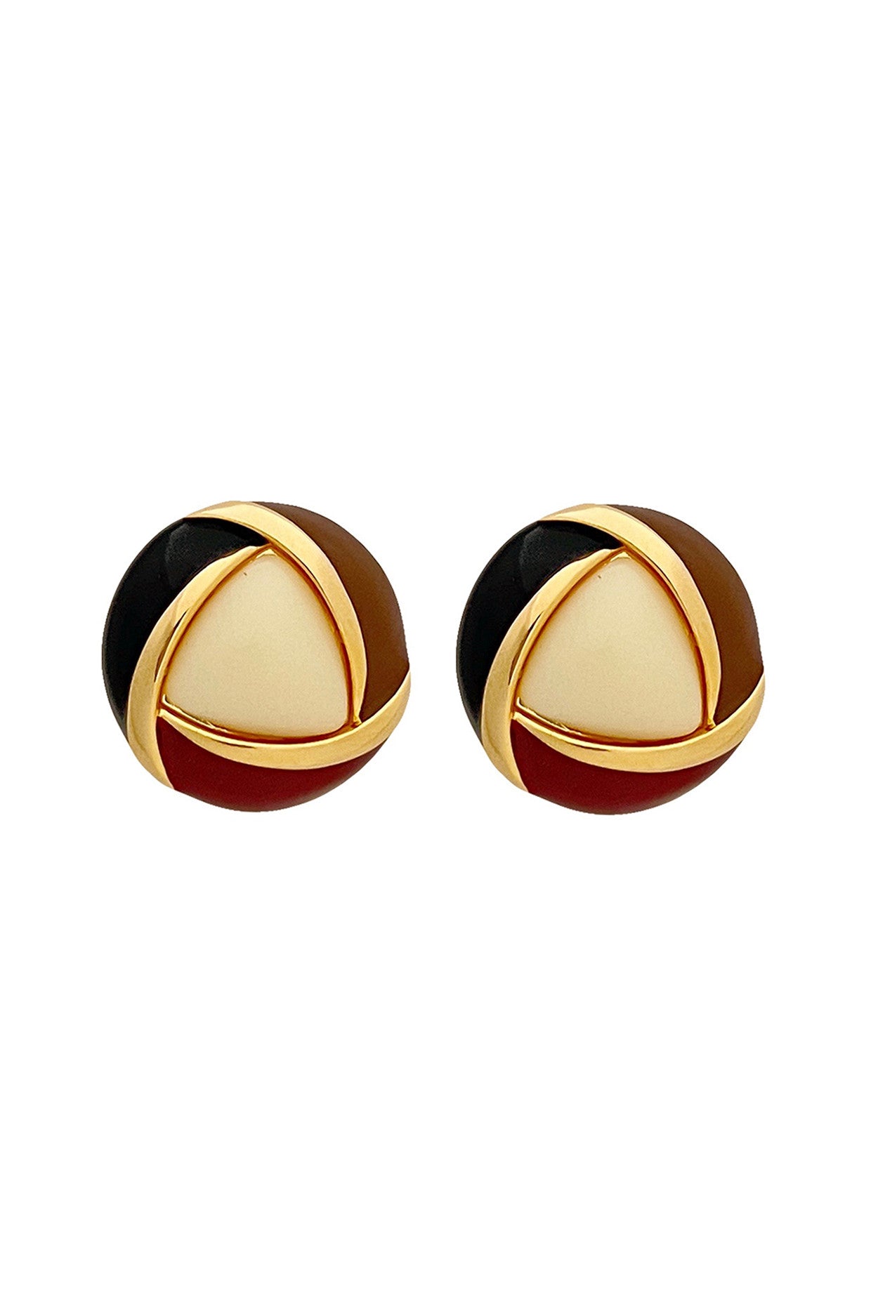 Gold Plated Truffle Bonbon Studs