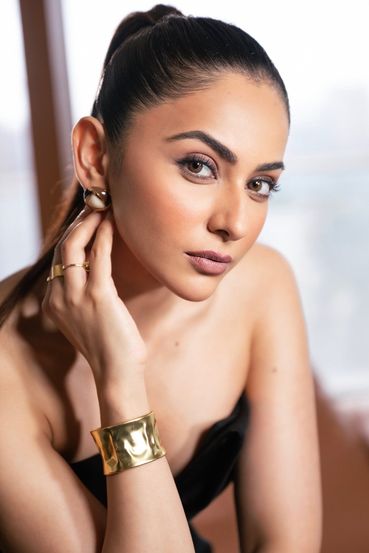 Gold Plated Truffle Bonbon Studs