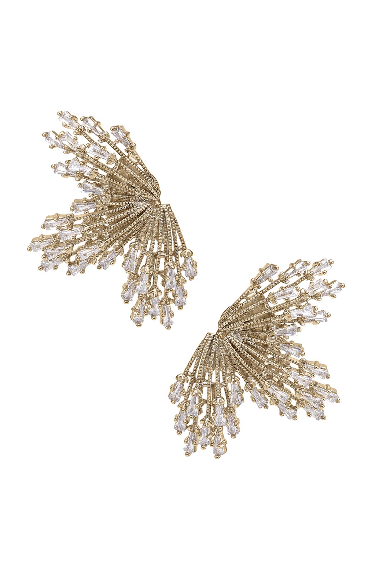 Gold Sunburst Earrings