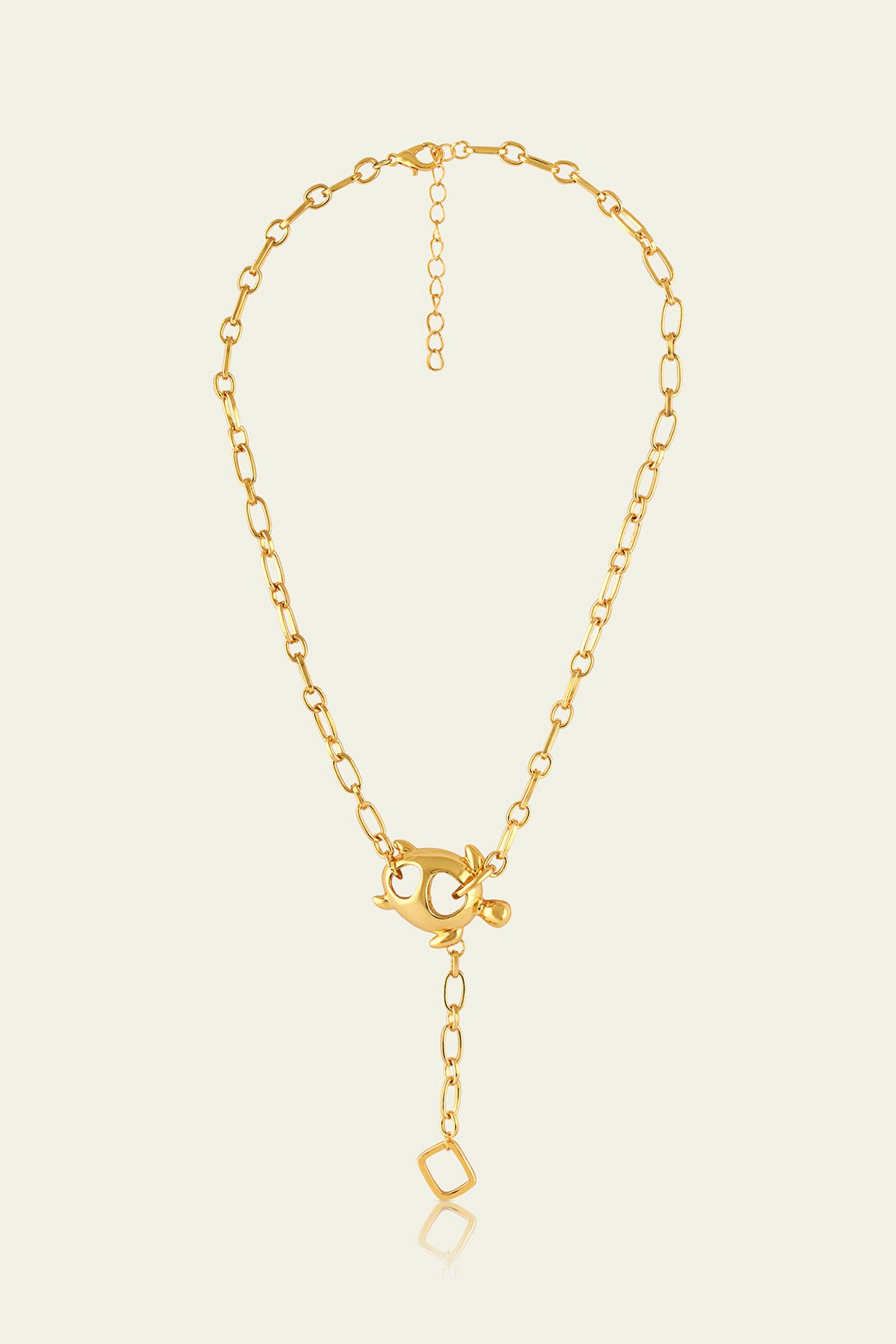 Gold Turtle Chain Lariat