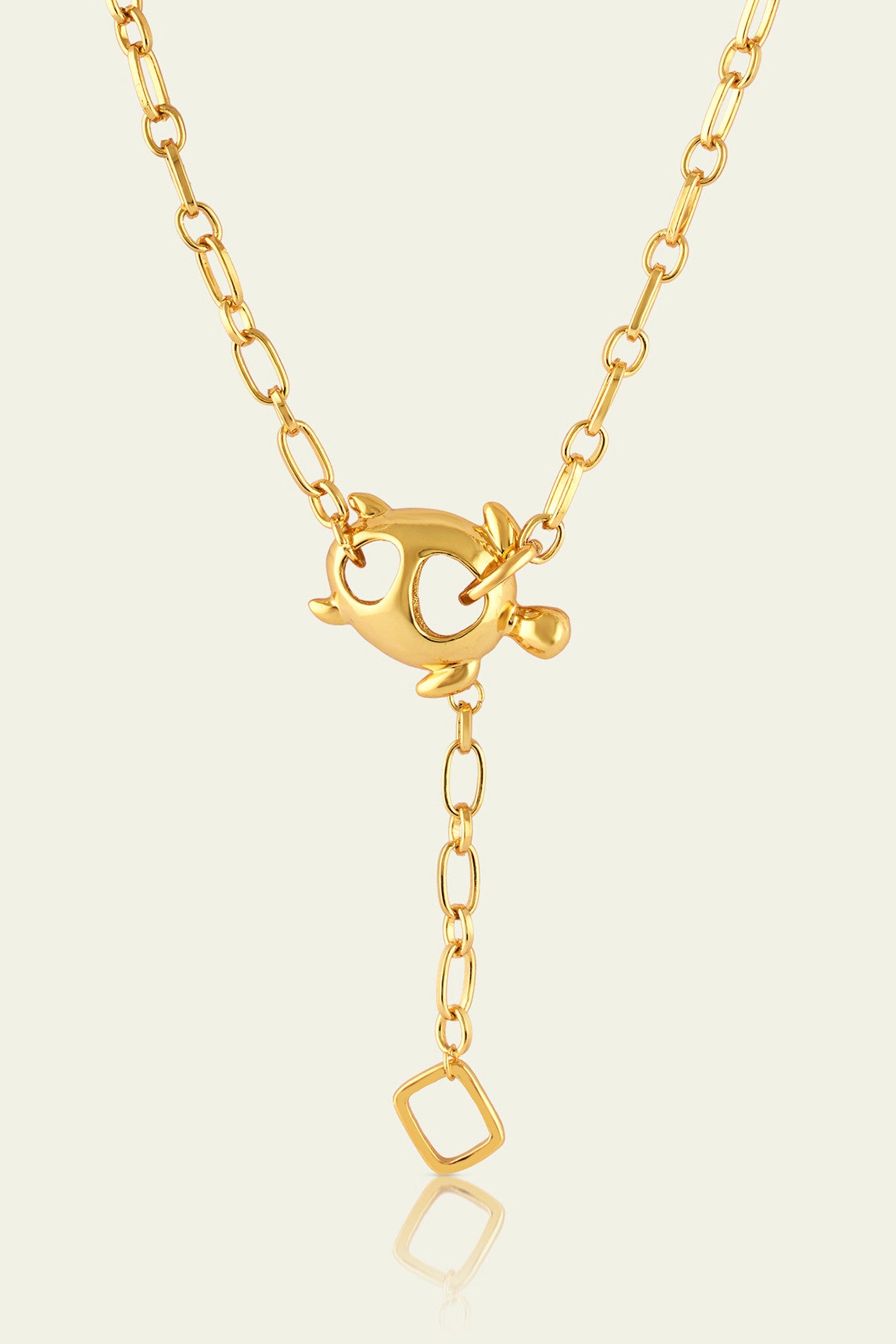 Gold Turtle Chain Lariat