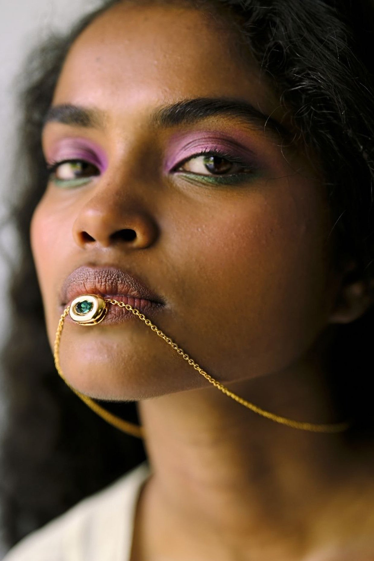 Green Axis Pendant Necklace