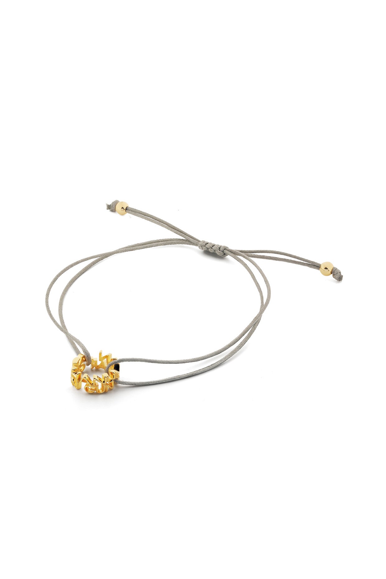 Grey Mantra Bracelet