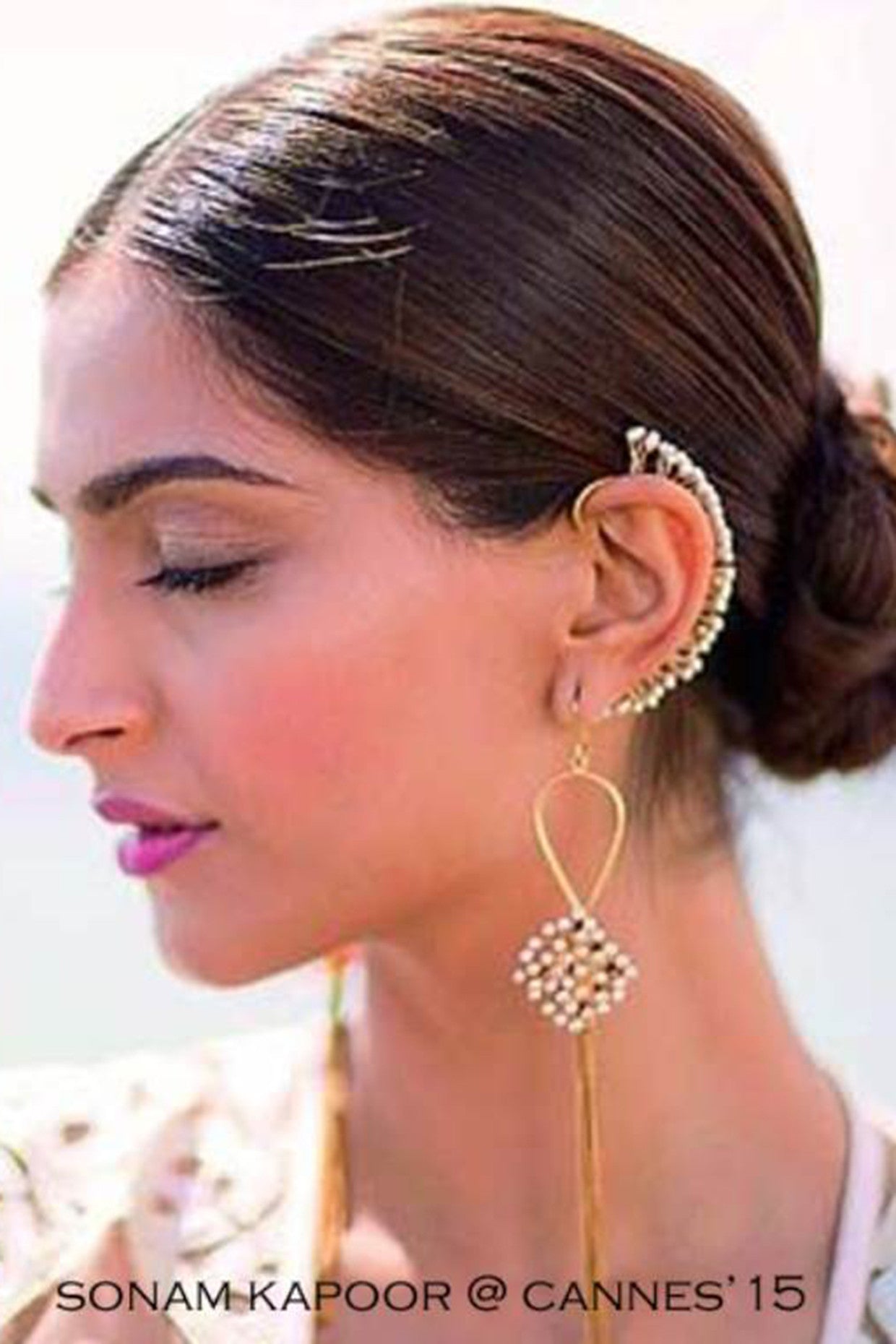 22kt Gold Plated Pearl Earcuffs