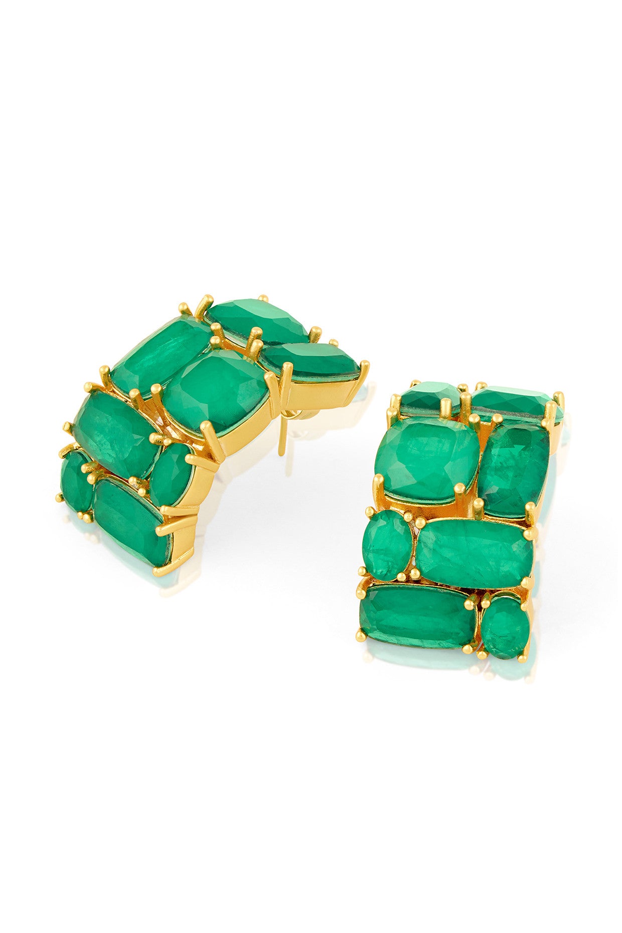 Heaps Of Emerald Hoops