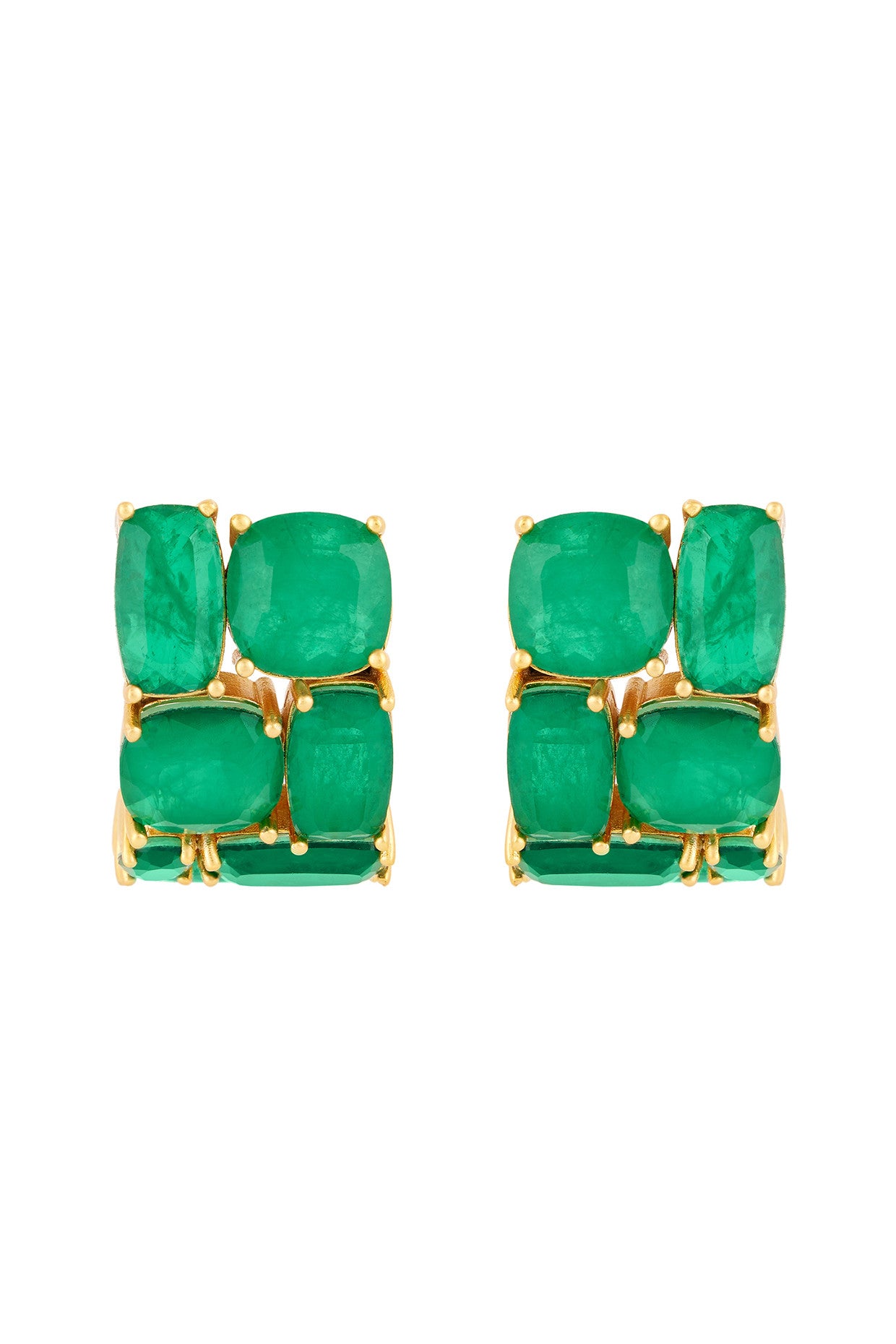 Heaps Of Emerald Hoops