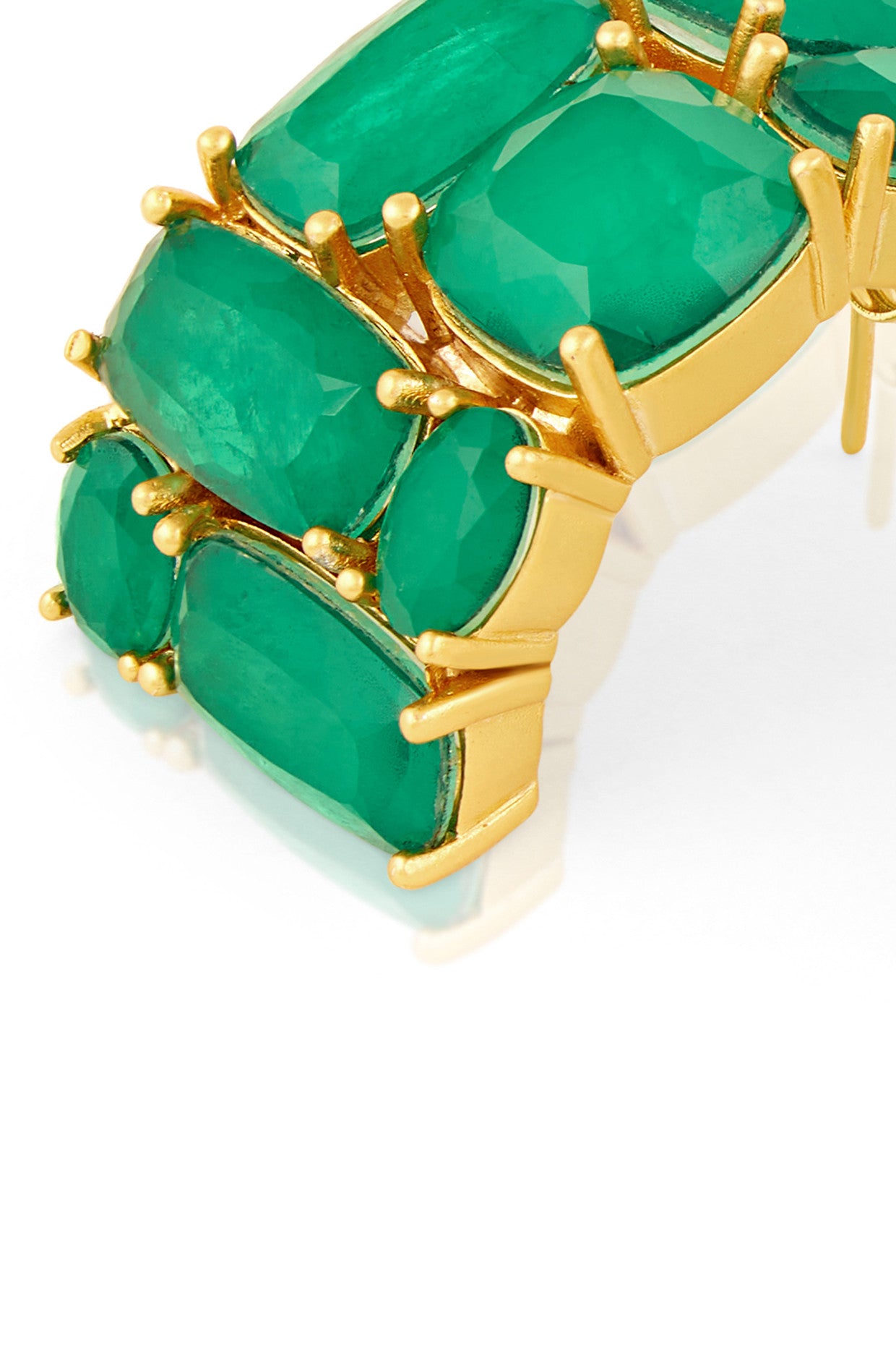 Heaps Of Emerald Hoops