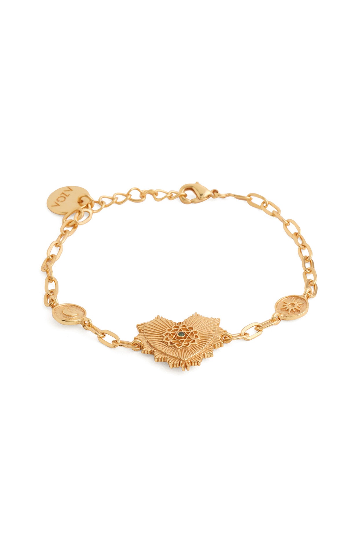 Heart Chakra Charm Bracelet