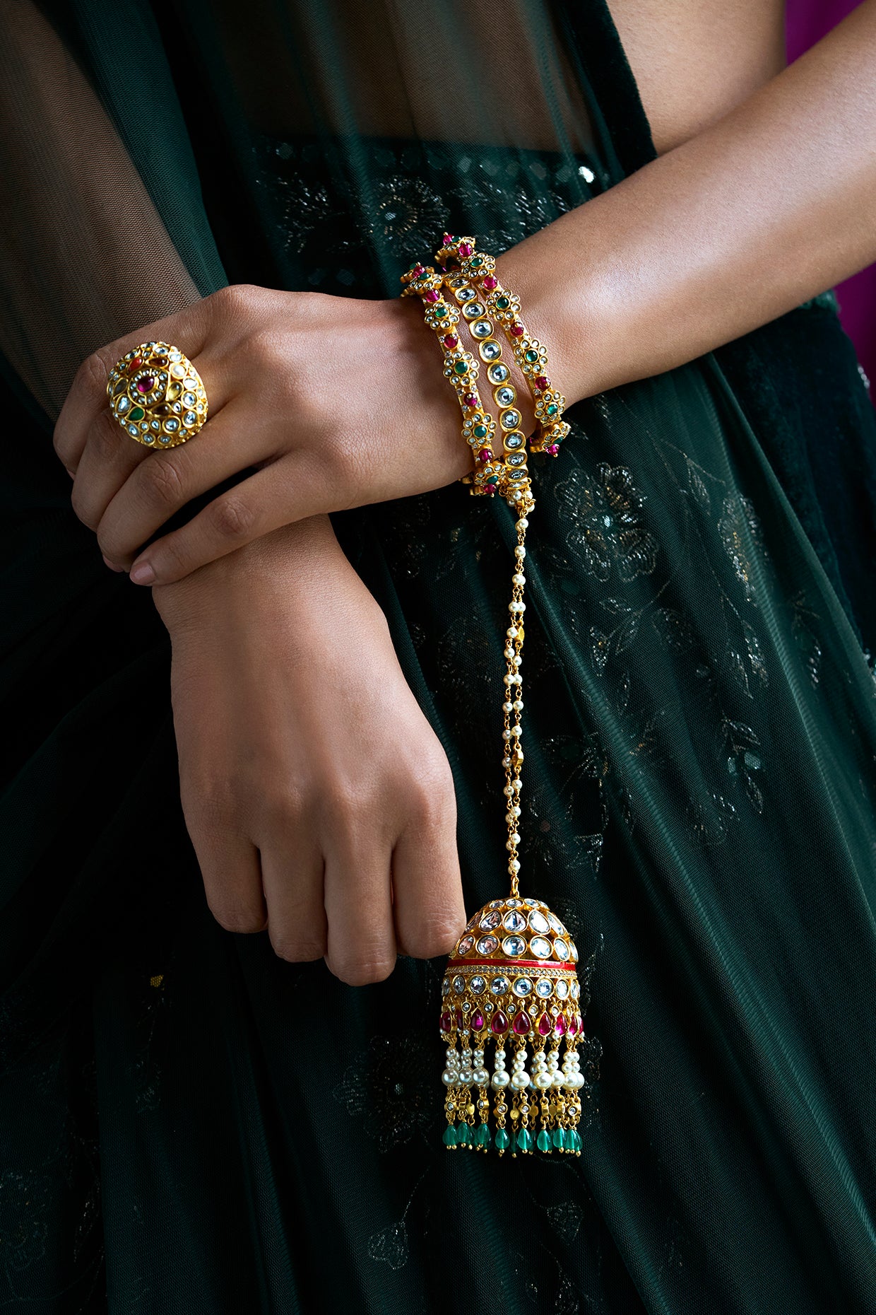 22kt Gold Plated Dilnaaz Ring