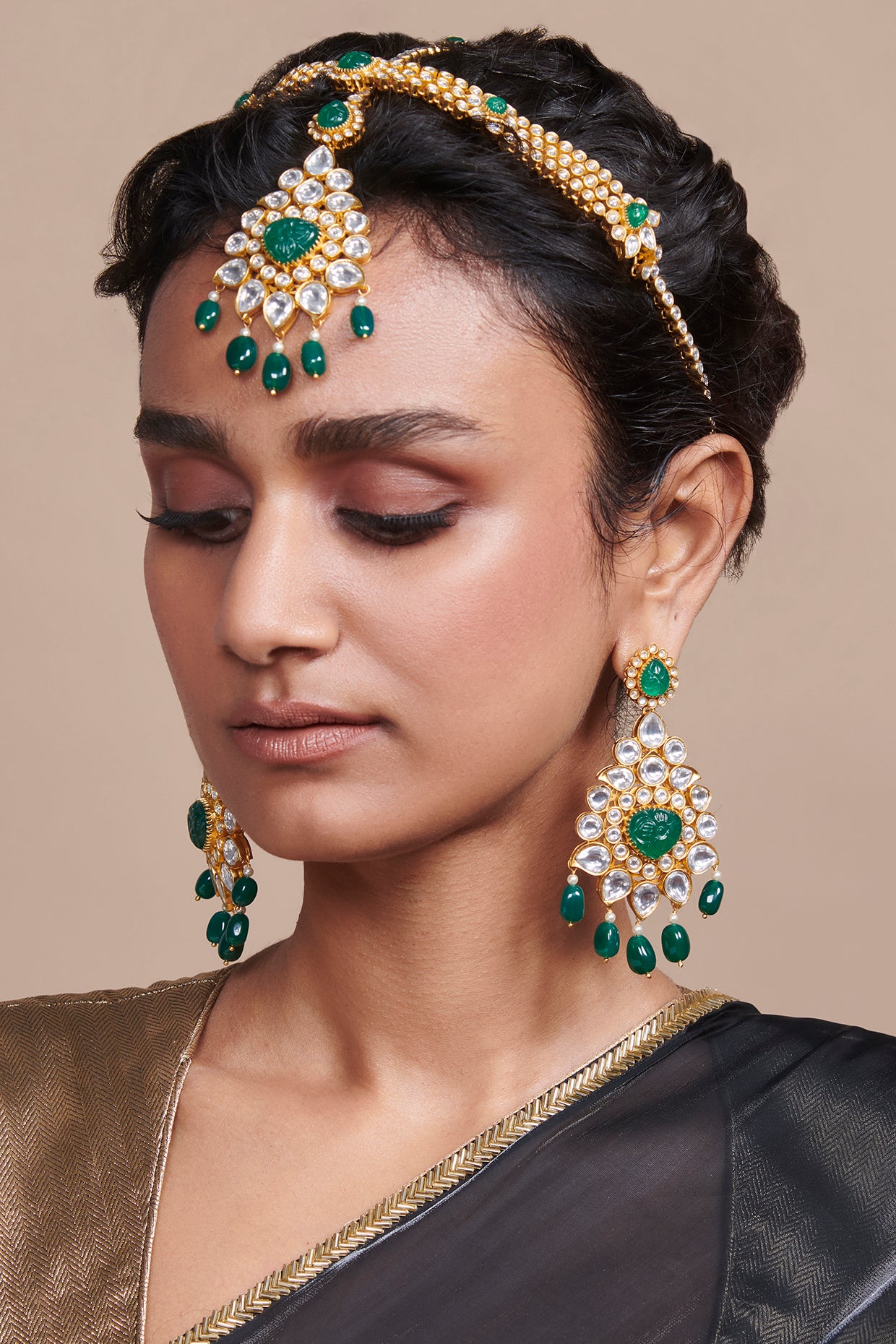 22kt Gold Plated Fleur Headpiece