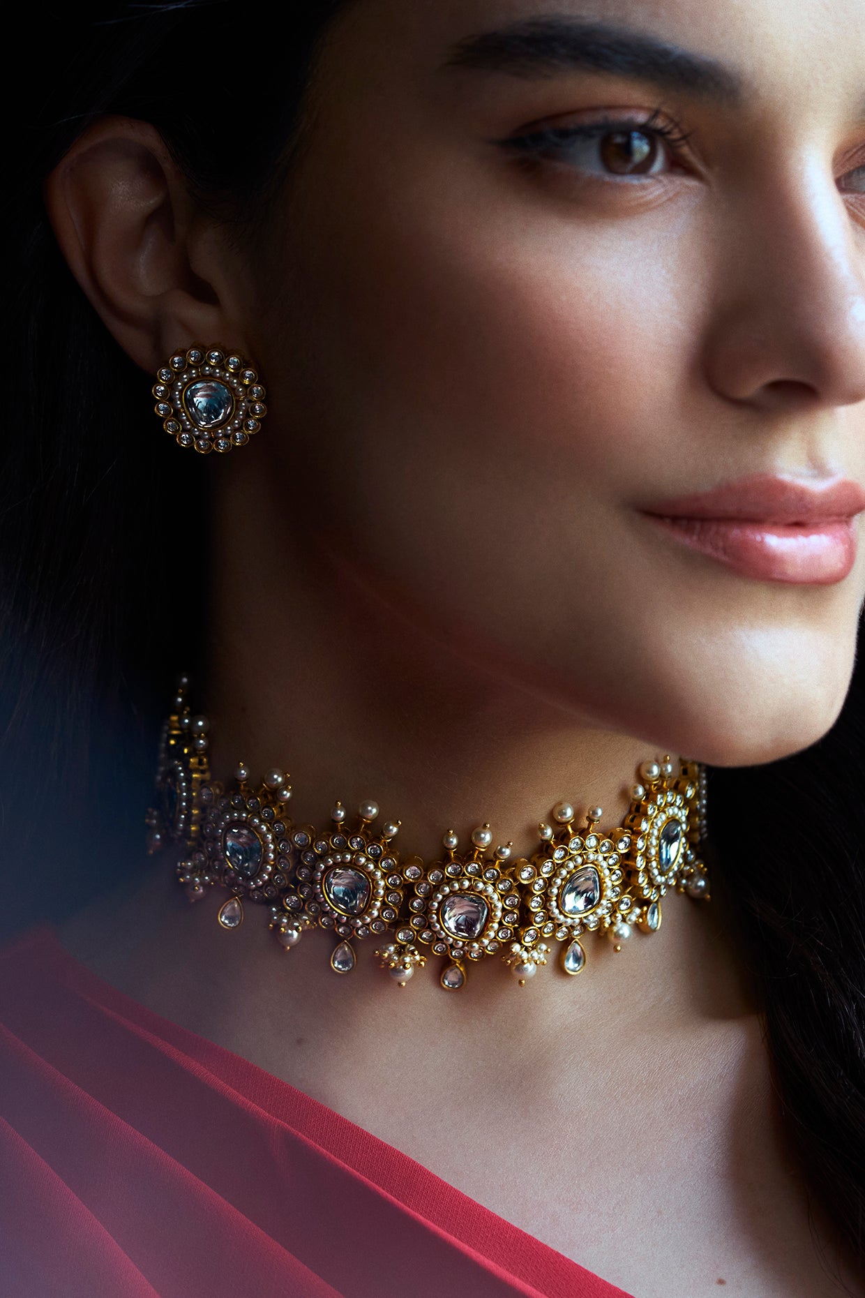 22kt Gold Plated Noor Choker Necklace