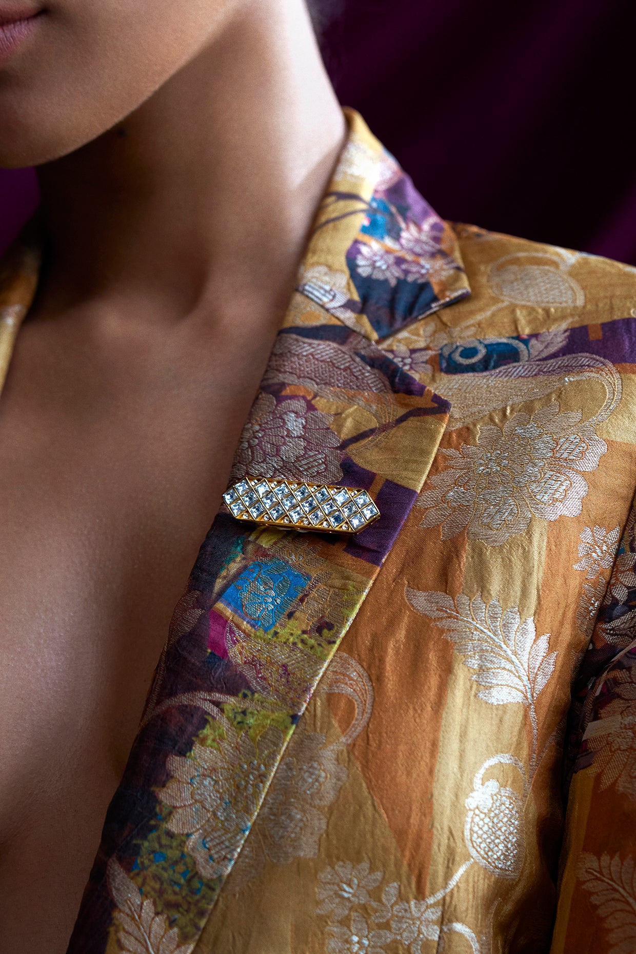 22kt Gold Plated Pakeezah Broch