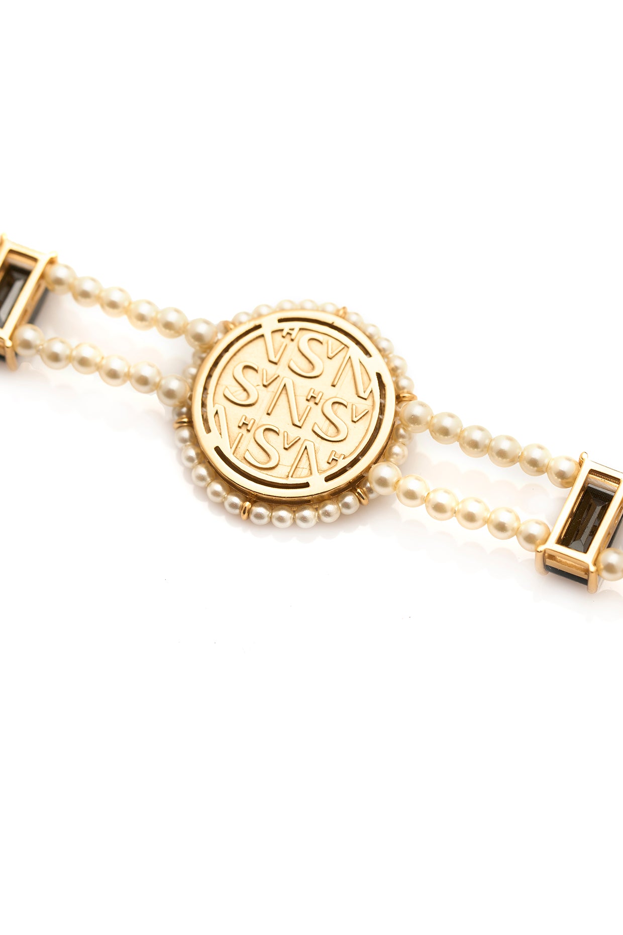 22kt Gold Plated Numisma Studded Choker Necklace