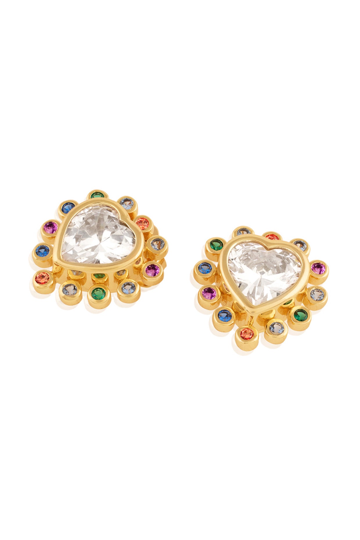 I Heart Summer Earrings In 18Kt Gold Plated
