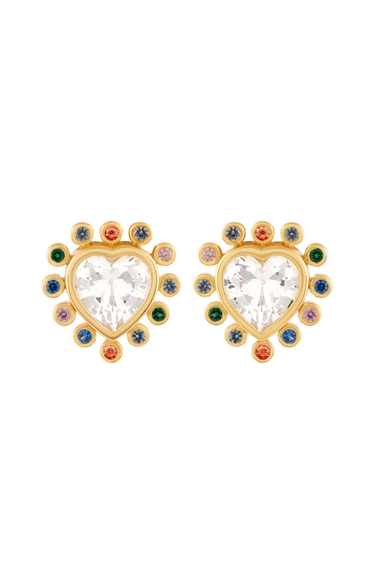 I Heart Summer Earrings In 18Kt Gold Plated