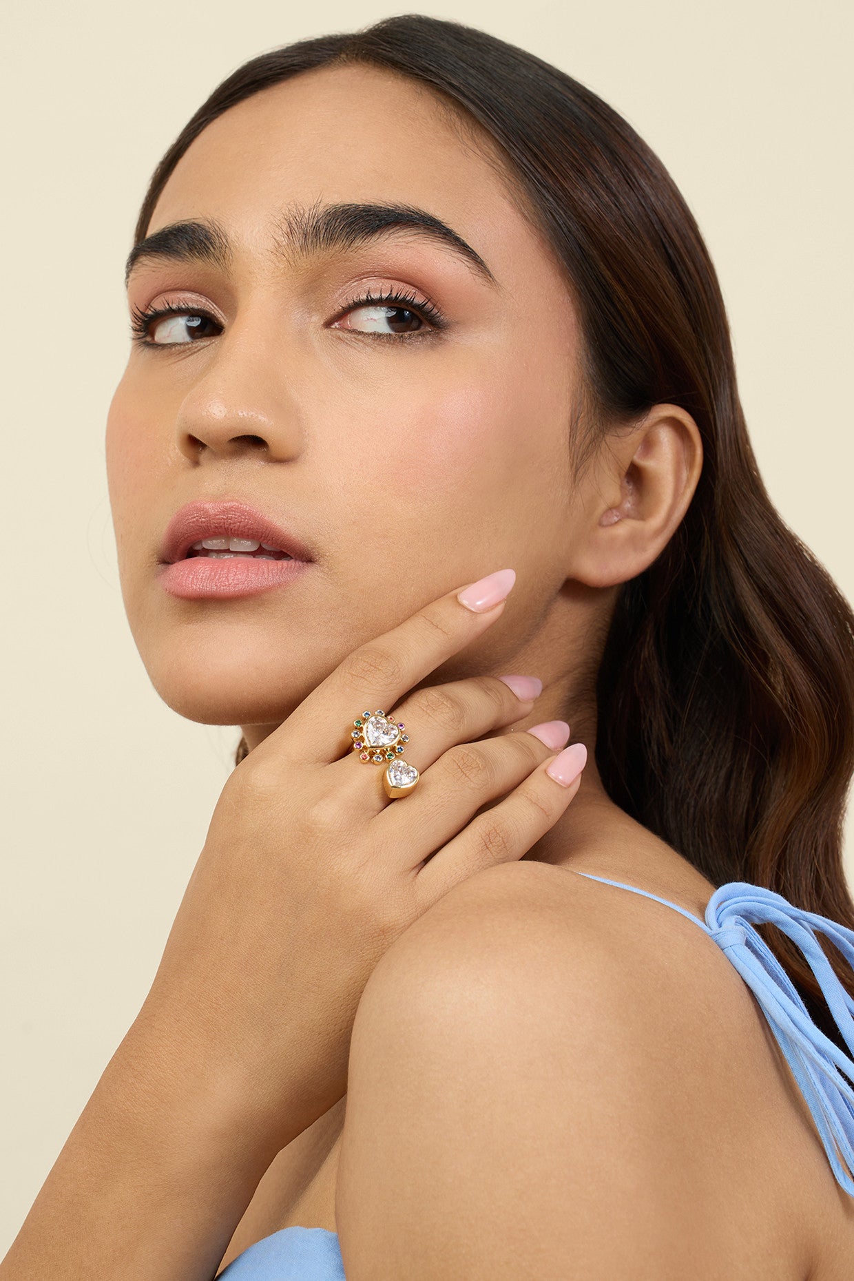 I Heart Summer Ring In 18Kt Gold Plated