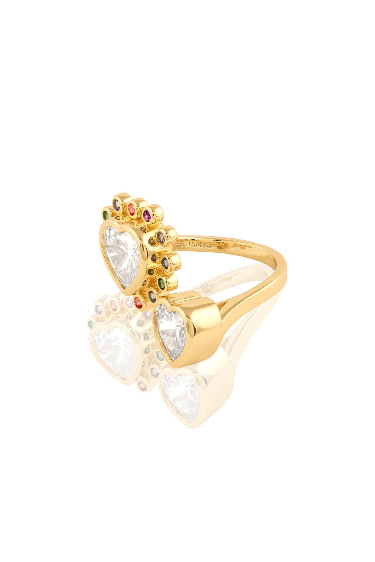 I Heart Summer Ring In 18Kt Gold Plated