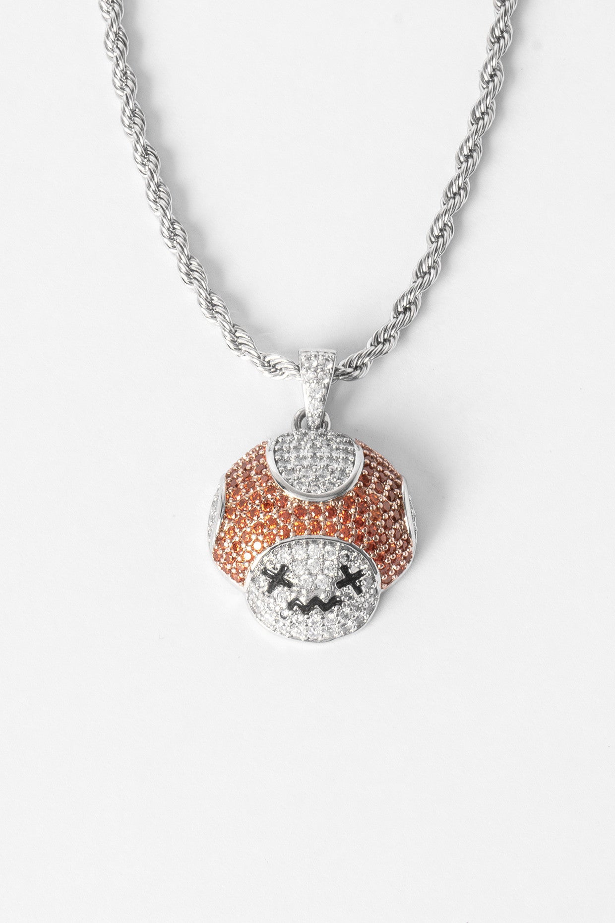 Iced Drunk Toad Necklace-Red