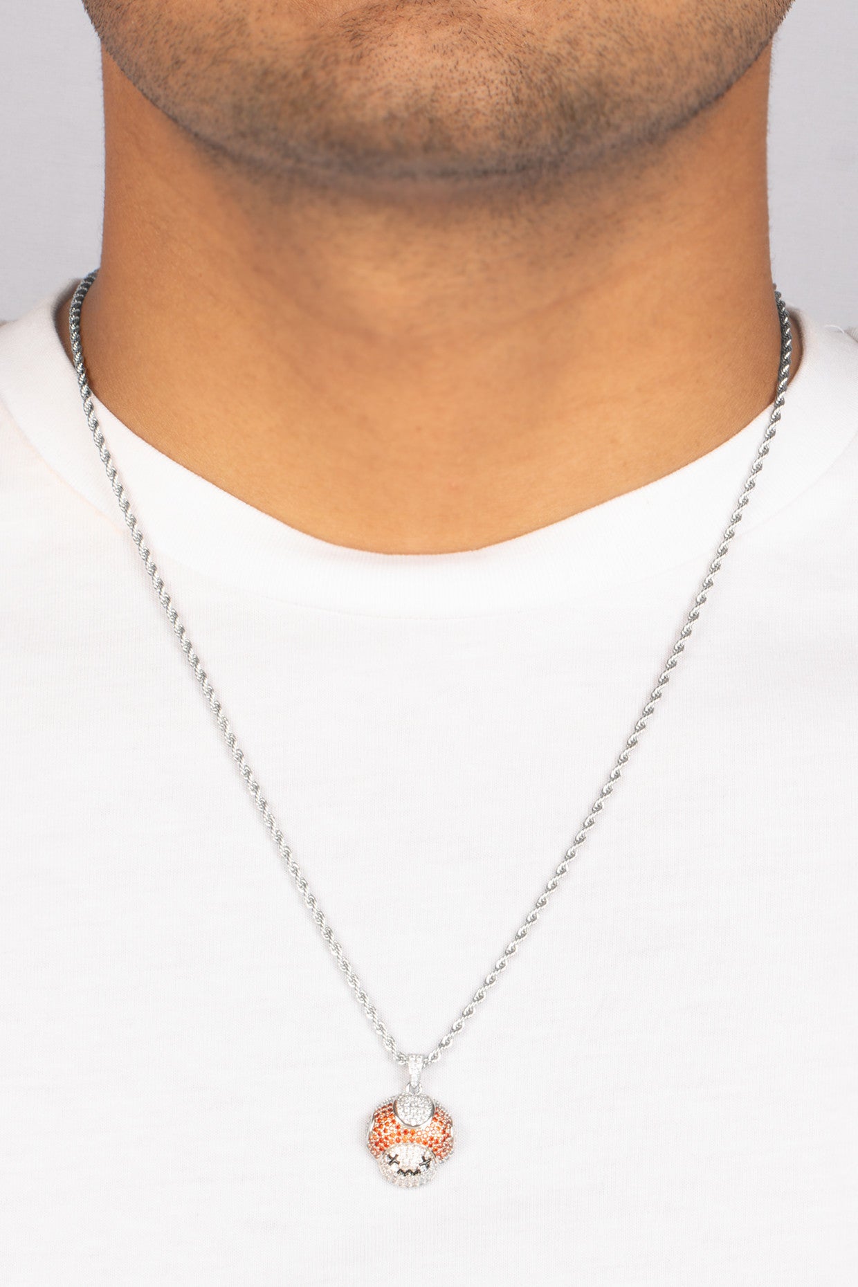 Iced Drunk Toad Necklace-Red