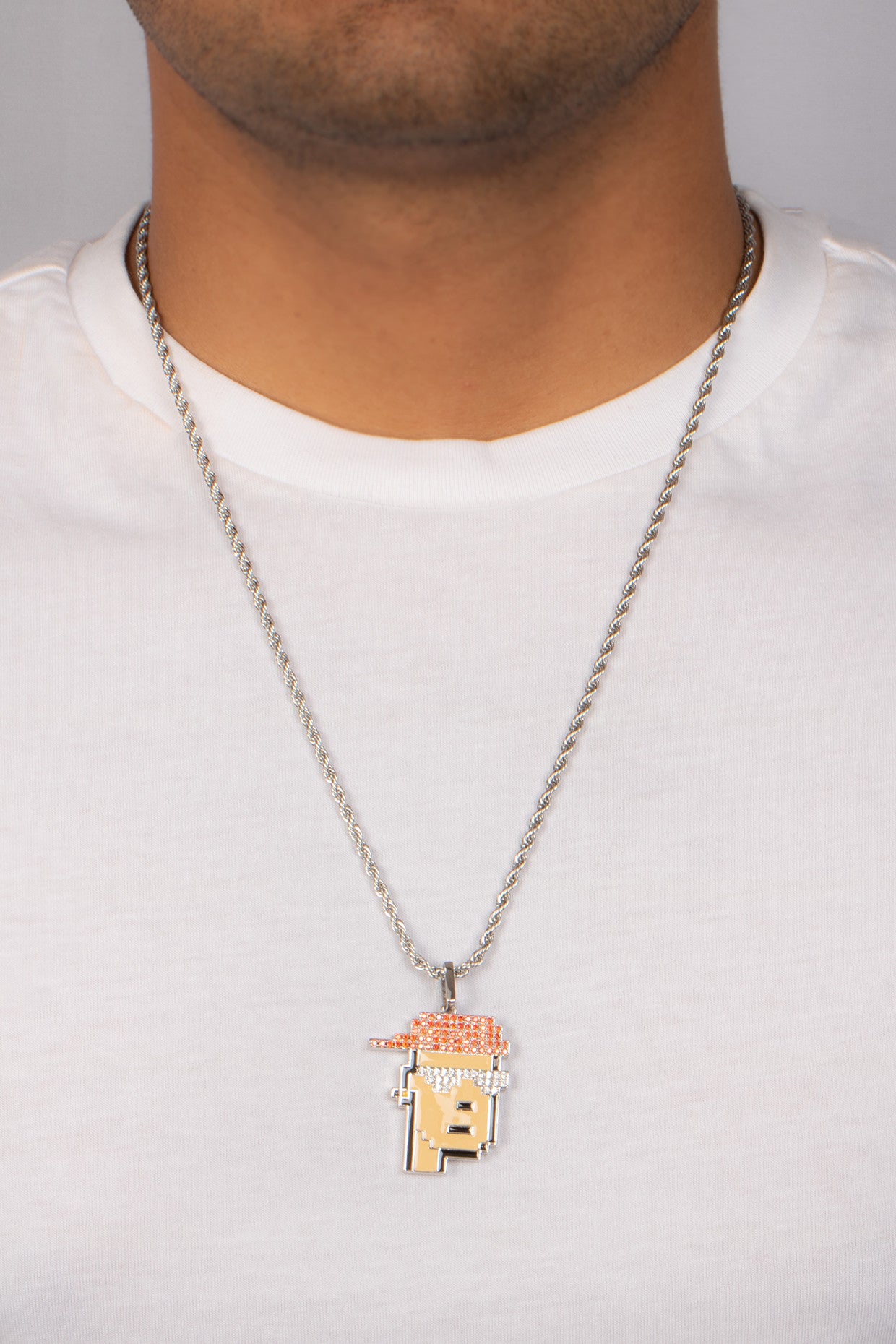 Iced Dude Pendant Necklace