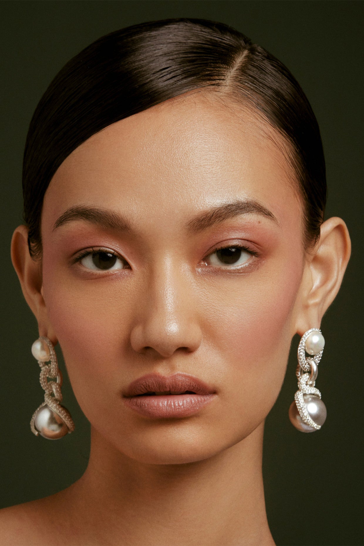 Illume Pearl Earrings Silver Plated