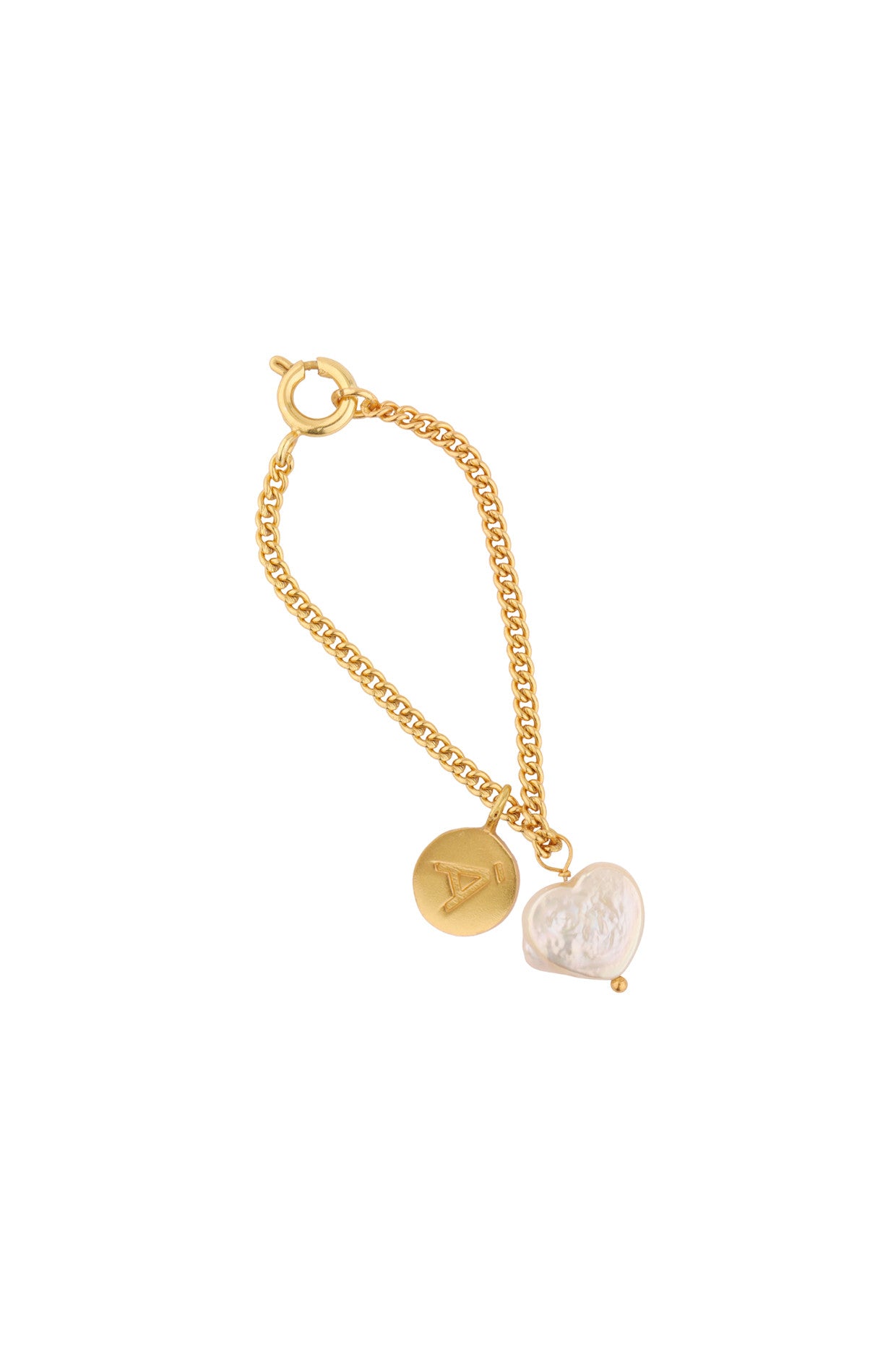 Infatuation Pearl Watch Charm 22Kt Gold-Plated