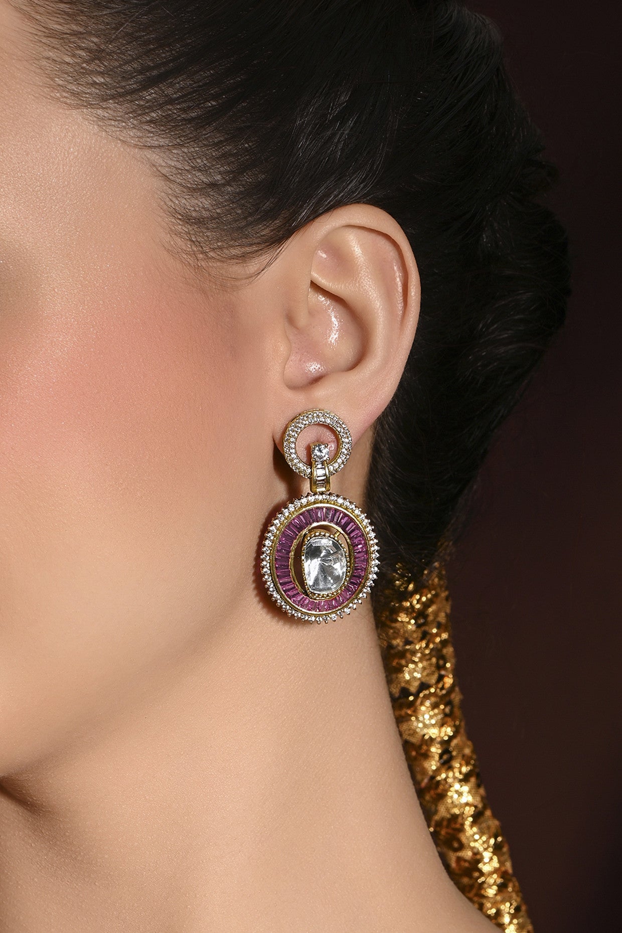 Ravishing Red Dangler Earrings