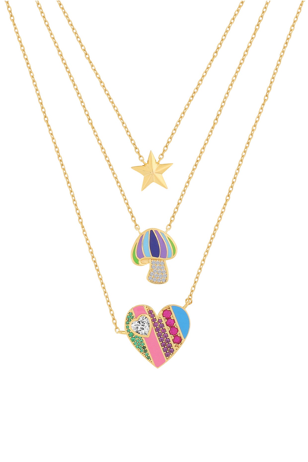Layered Charm Necklace