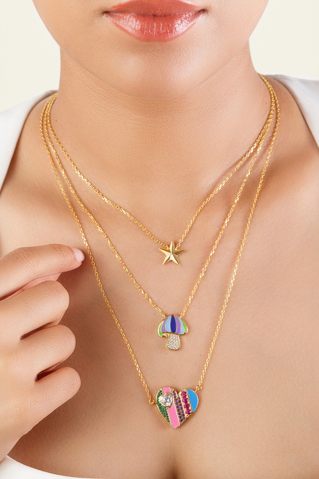 Layered Charm Necklace