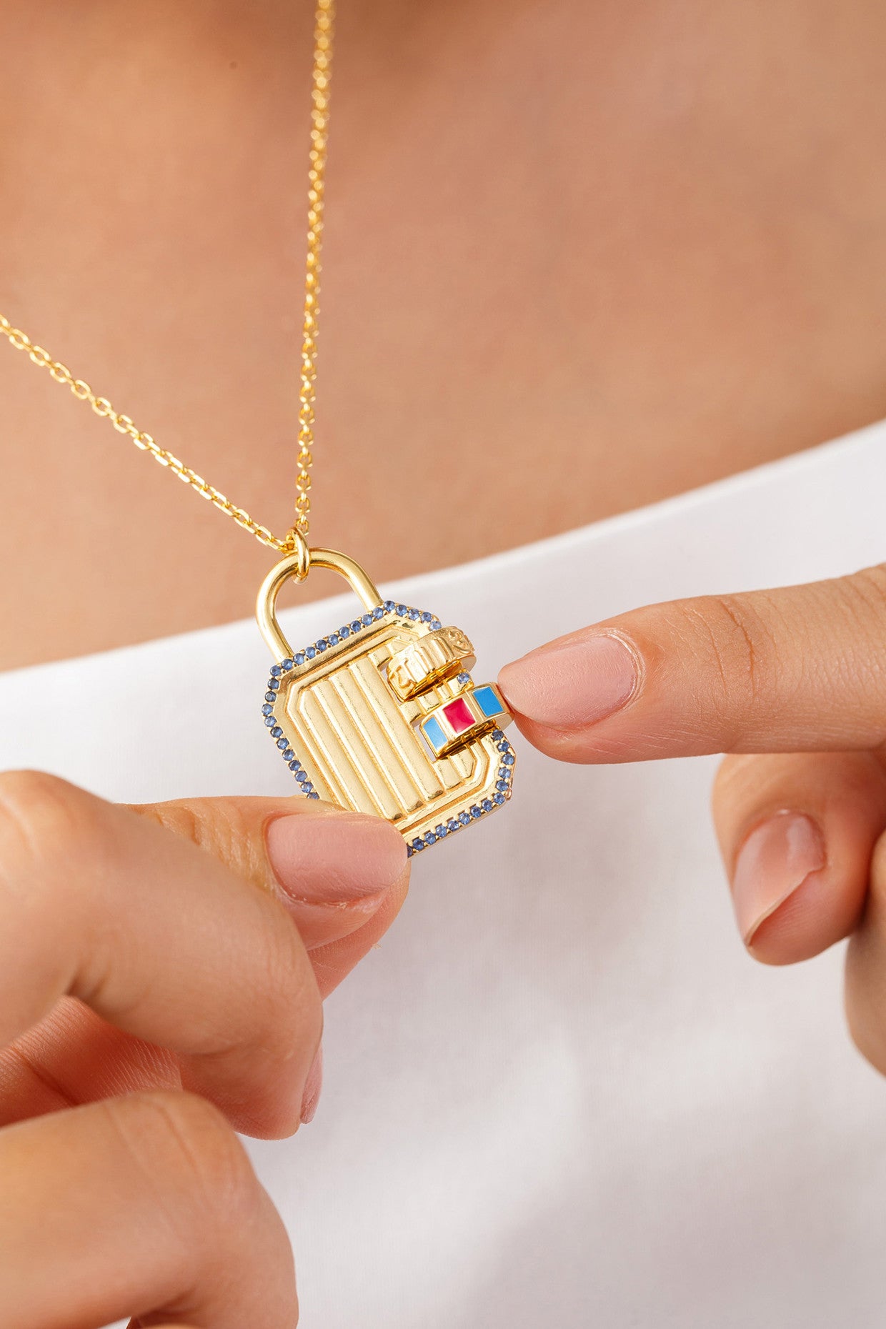 Lock It Mantra Necklace