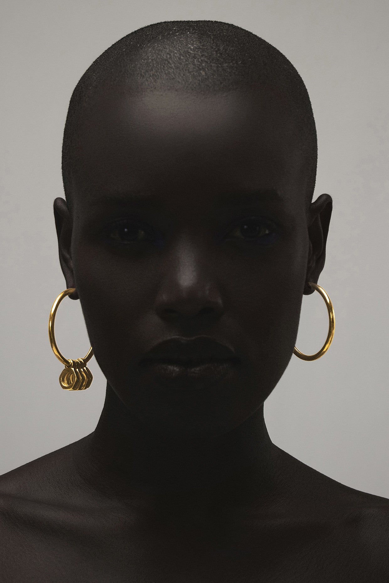 Locknut Hoops Detachable Earrings 22Kt Gold-Plated