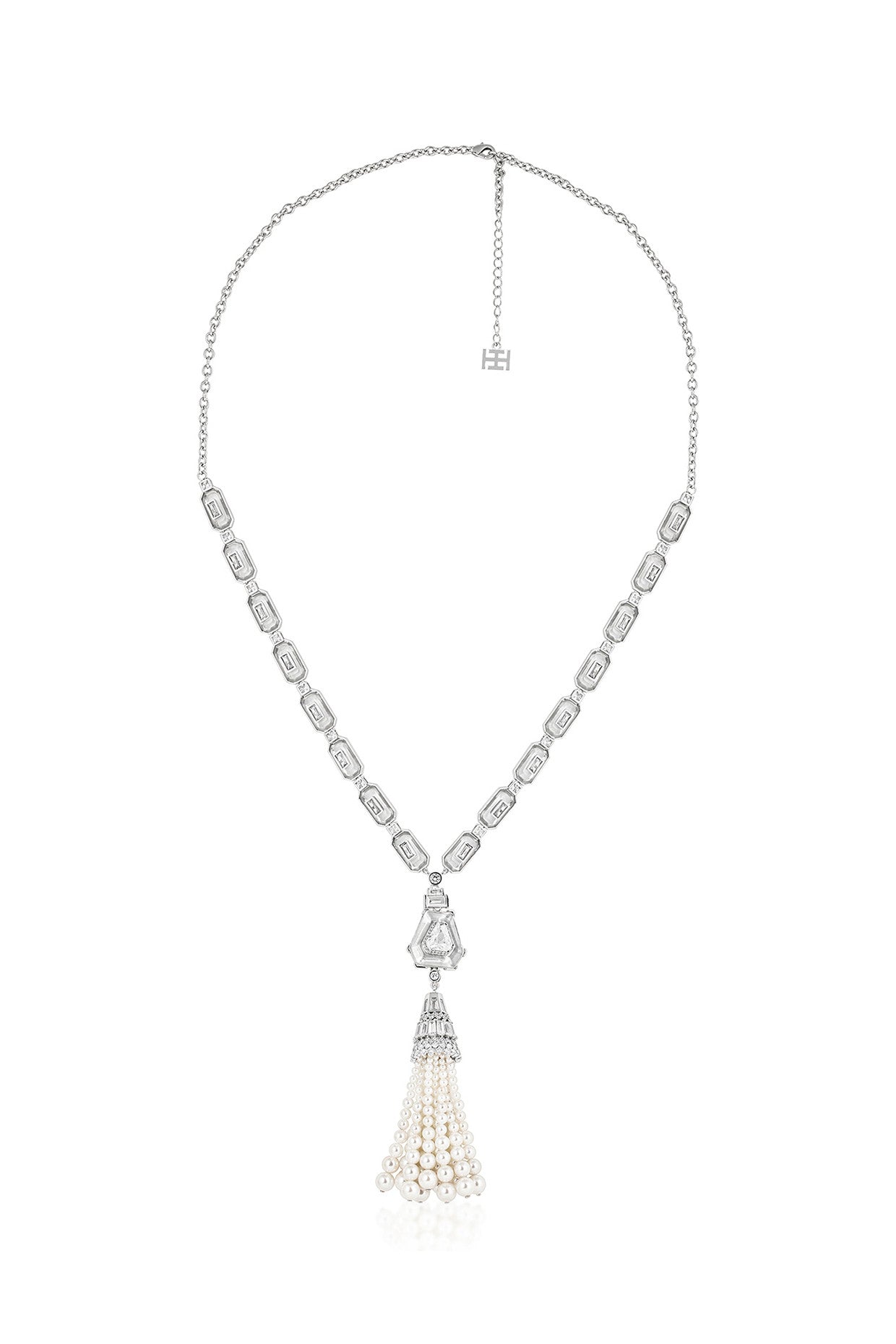 Long Pearl Tassel Necklace