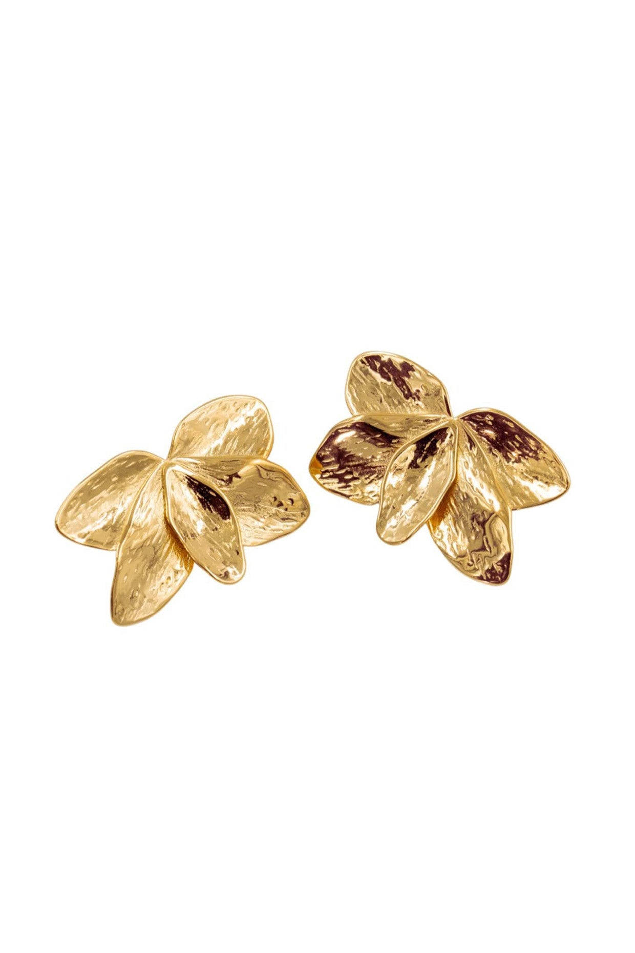 Lotus Earrings 18k Gold Plated