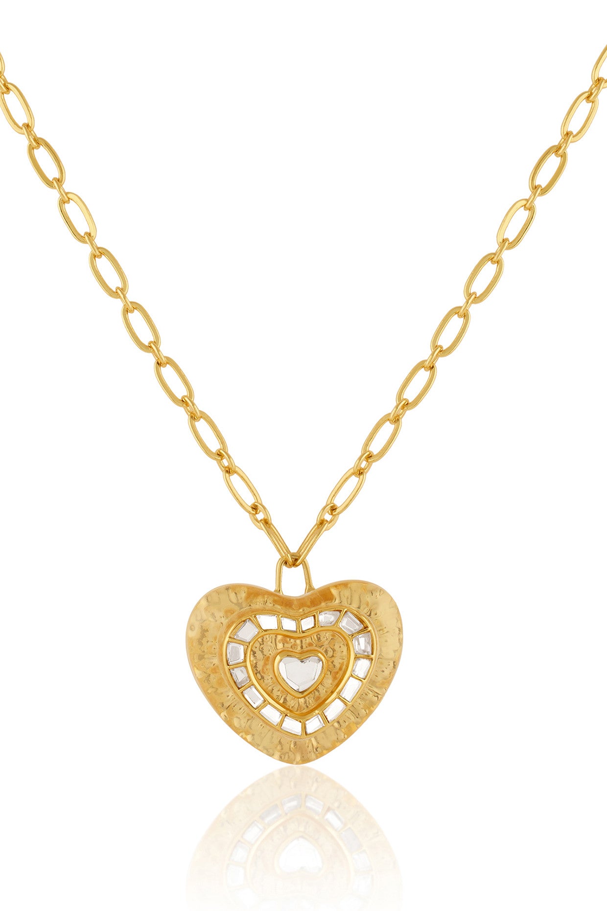 Love Mirror Pendant Necklace