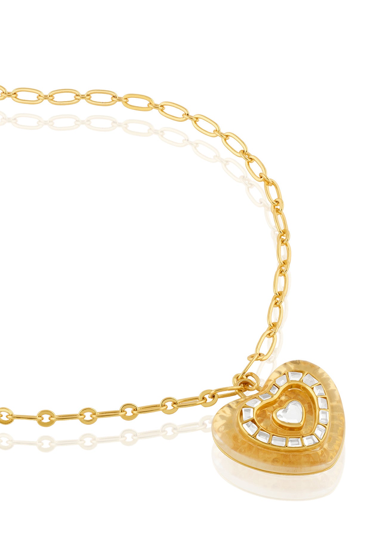 Love Mirror Pendant Necklace