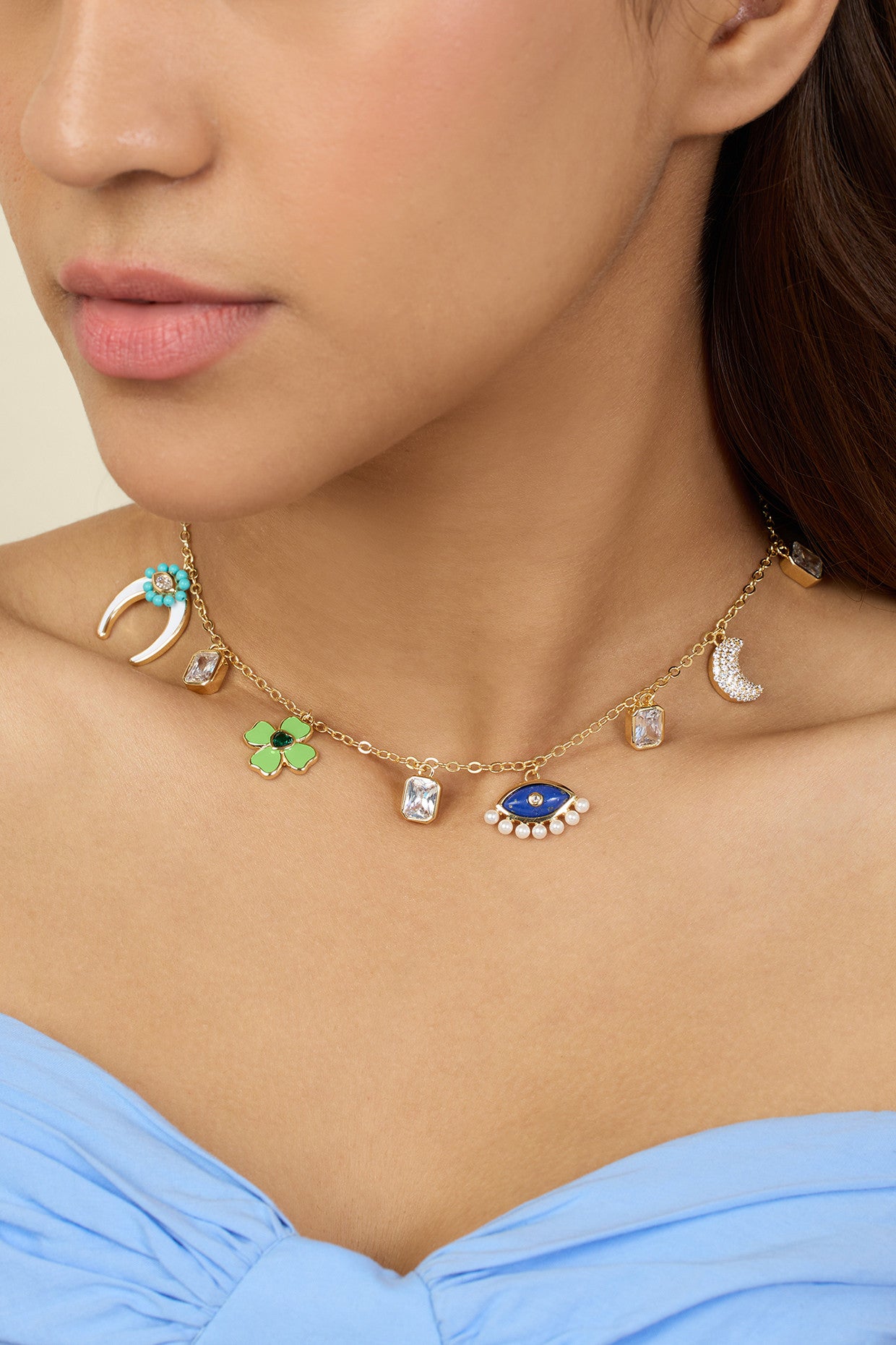 Lucky Charm Necklace In 18Kt Gold Plated