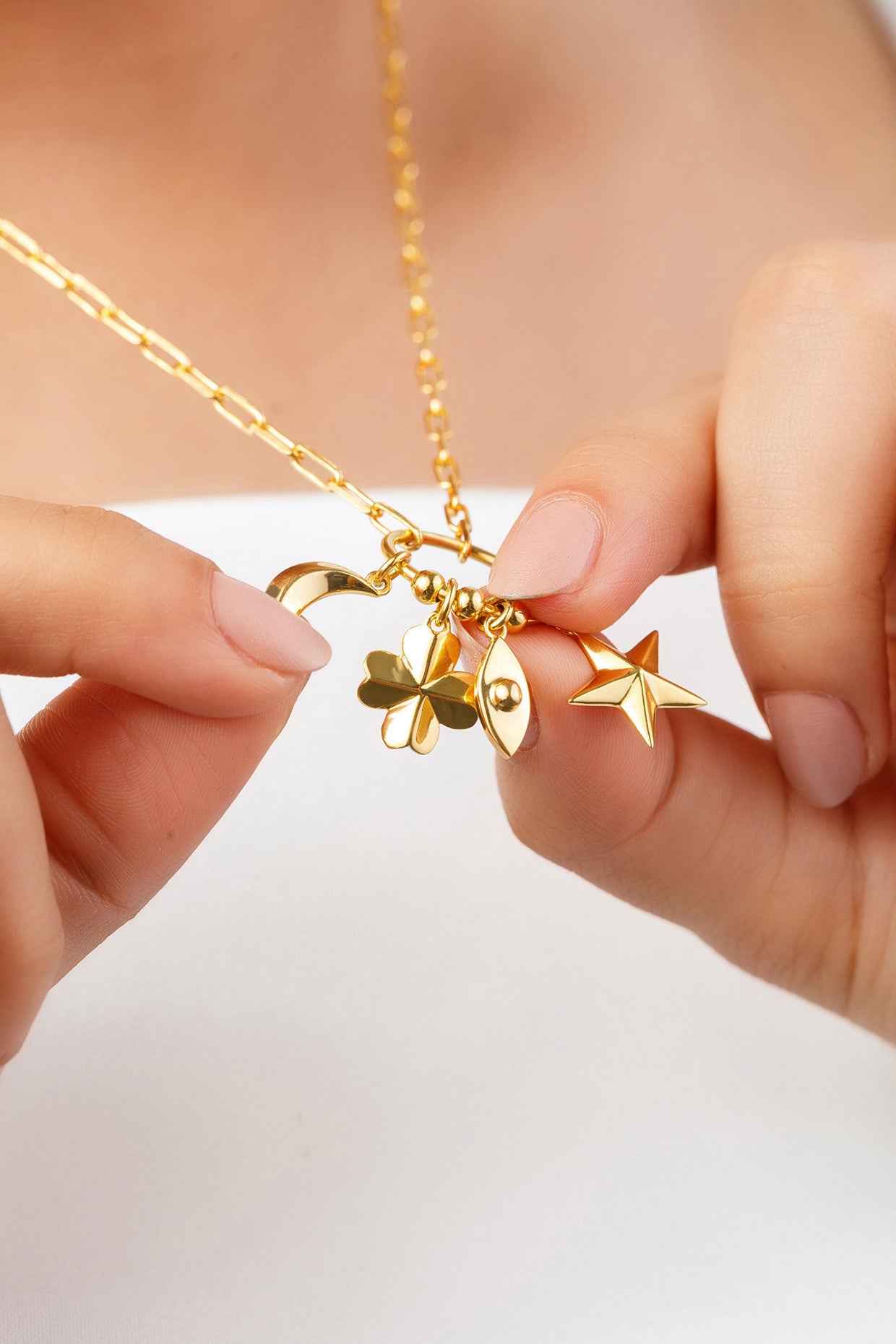 Lucky Charms Cluster Necklace