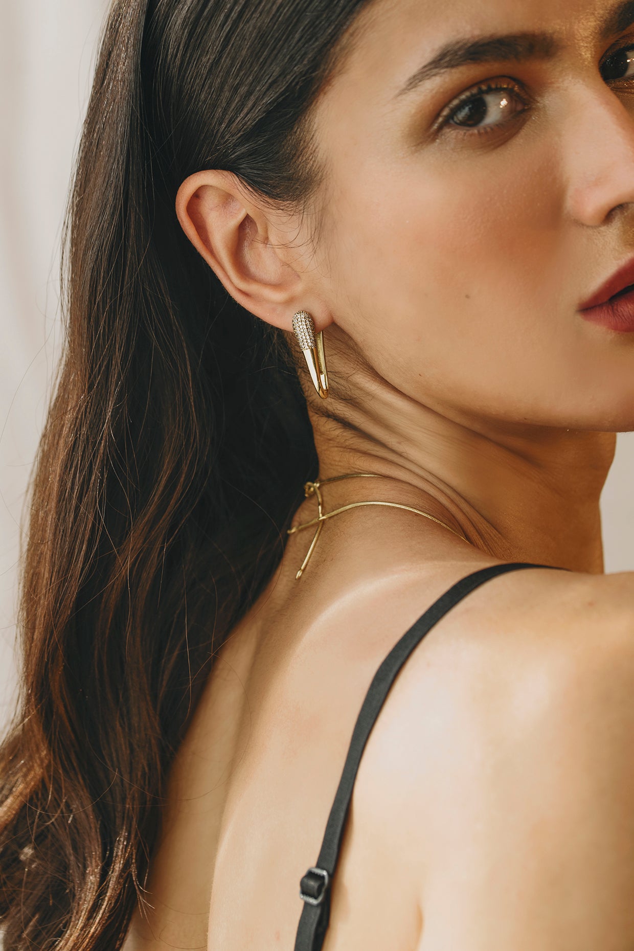 18k Gold Plated Zircon Earring