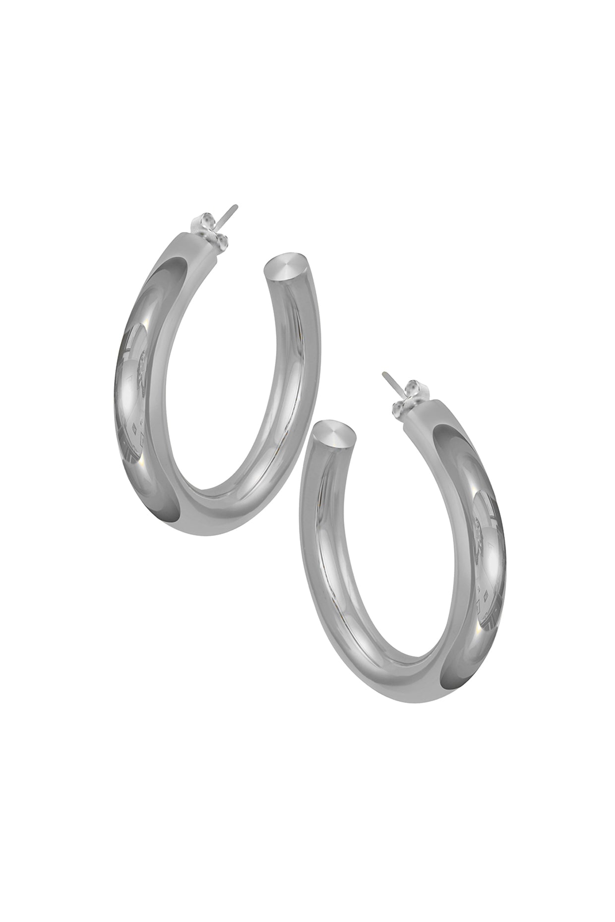 Silver Plated Hoop Earring