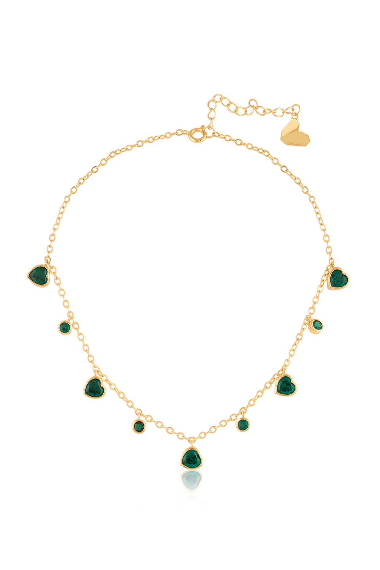 Lush Dreams Charm Necklace In 18Kt Gold Plated