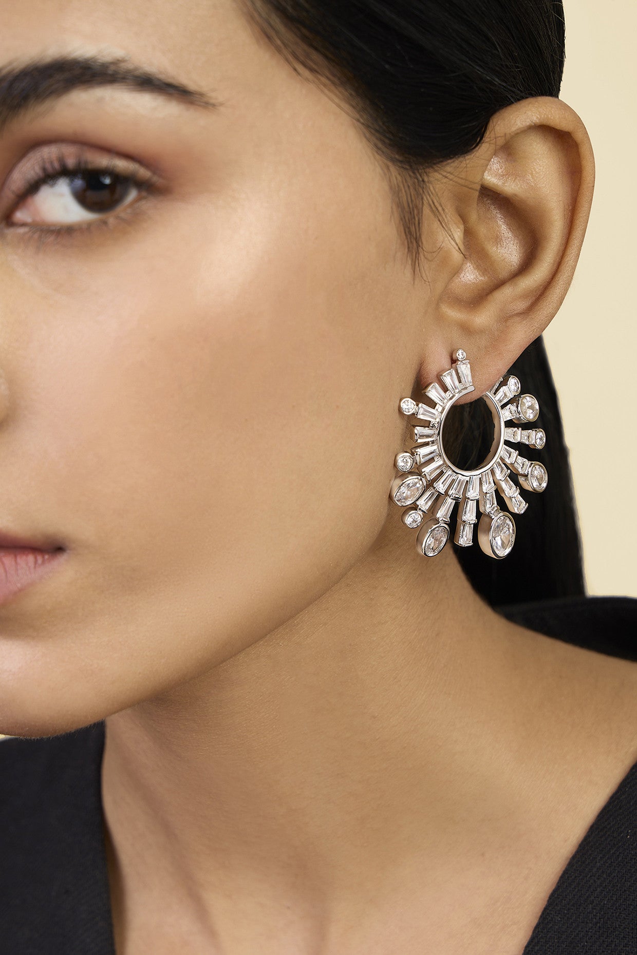 Luxe Indian Front Back Earrings