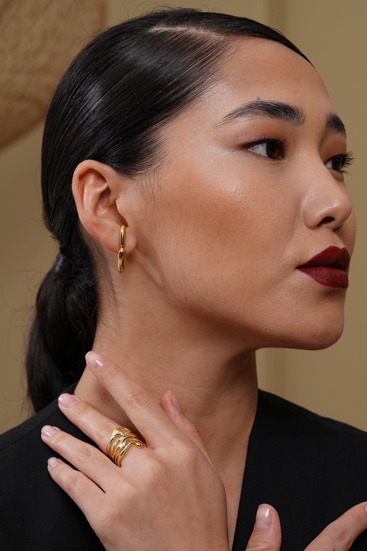 18kt Gold Plated Danglers