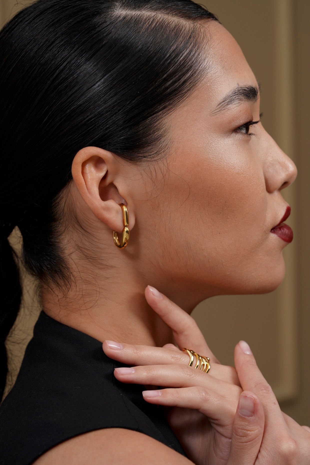 18kt Gold Plated Huggies