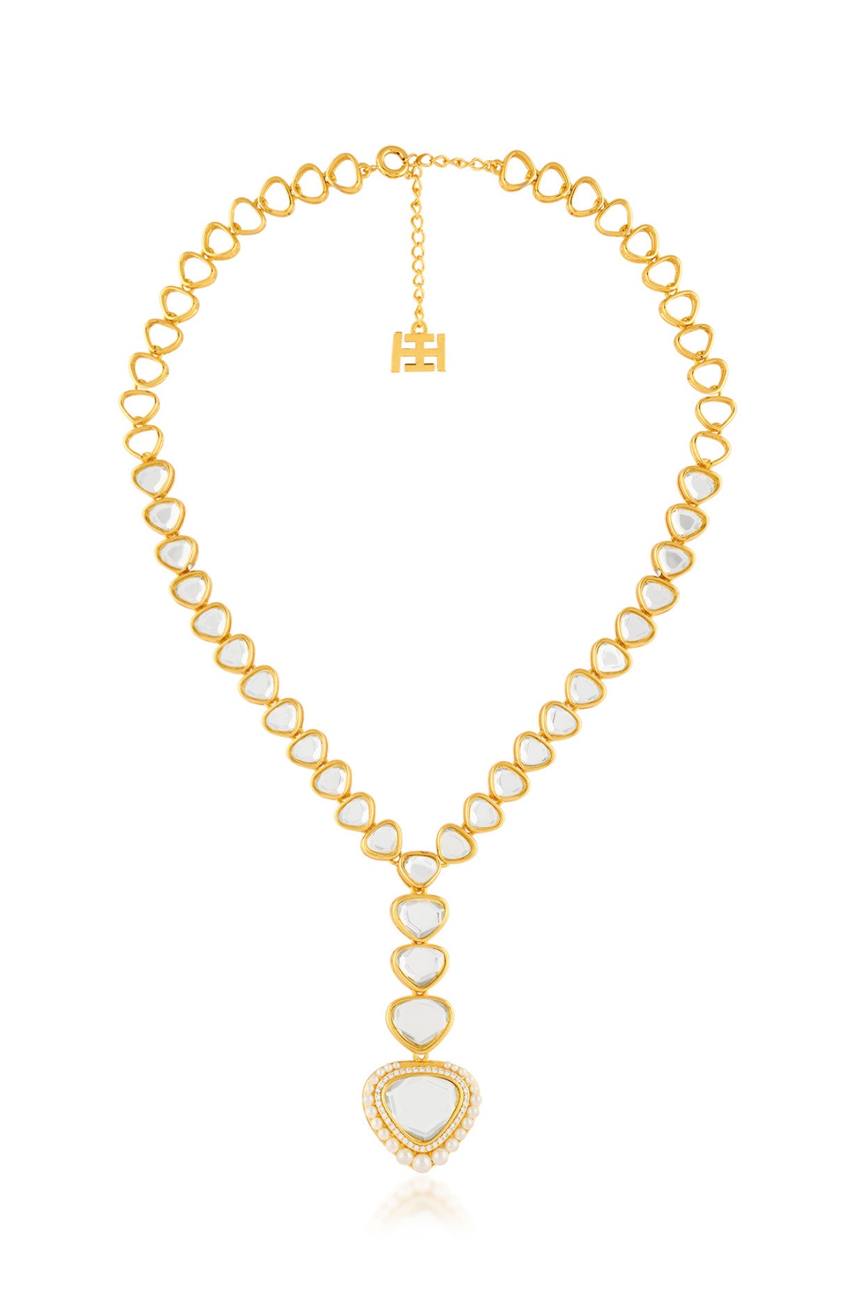 Maharani Mirror Y Necklace