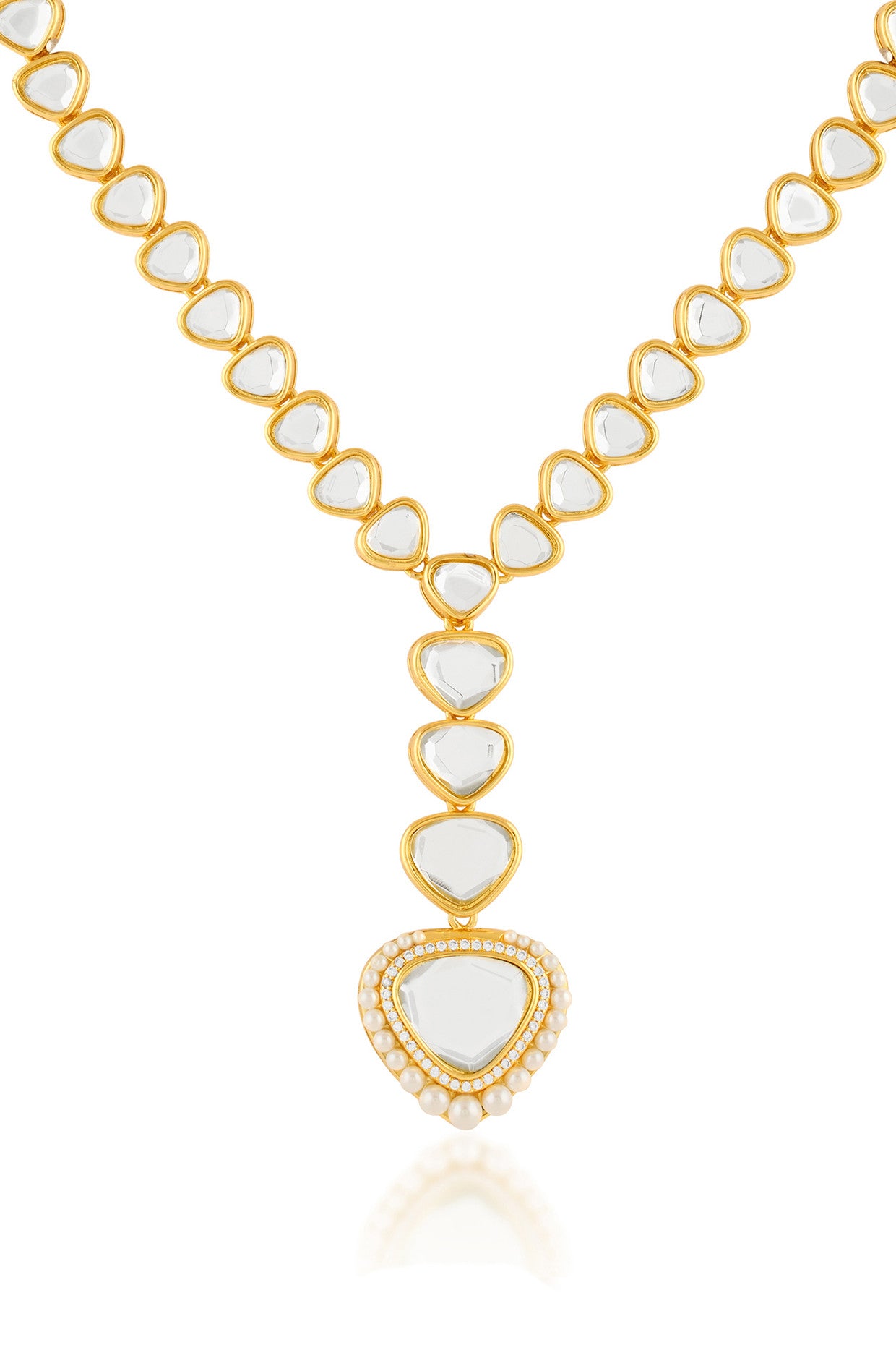 Maharani Mirror Y Necklace