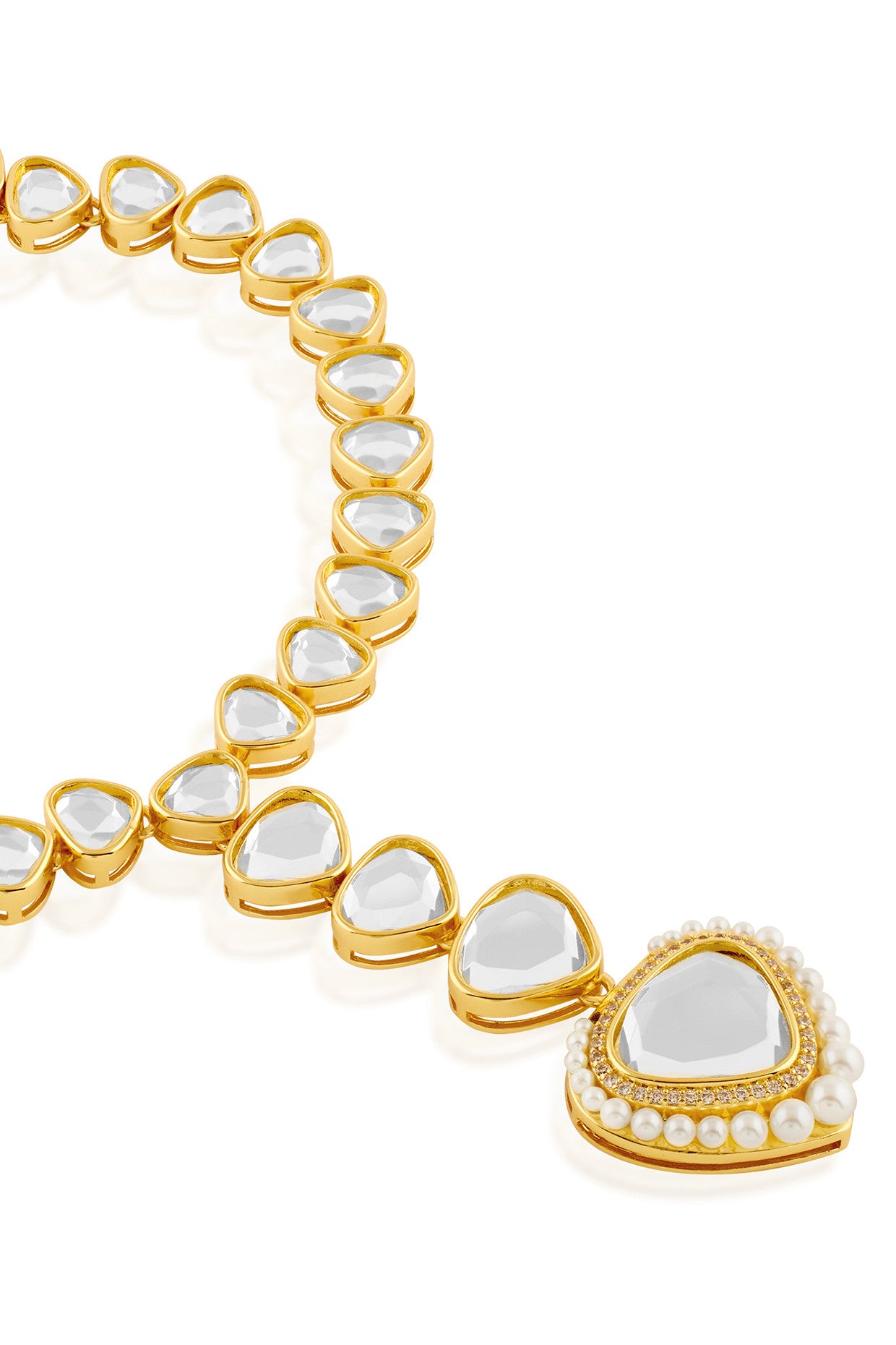 Maharani Mirror Y Necklace