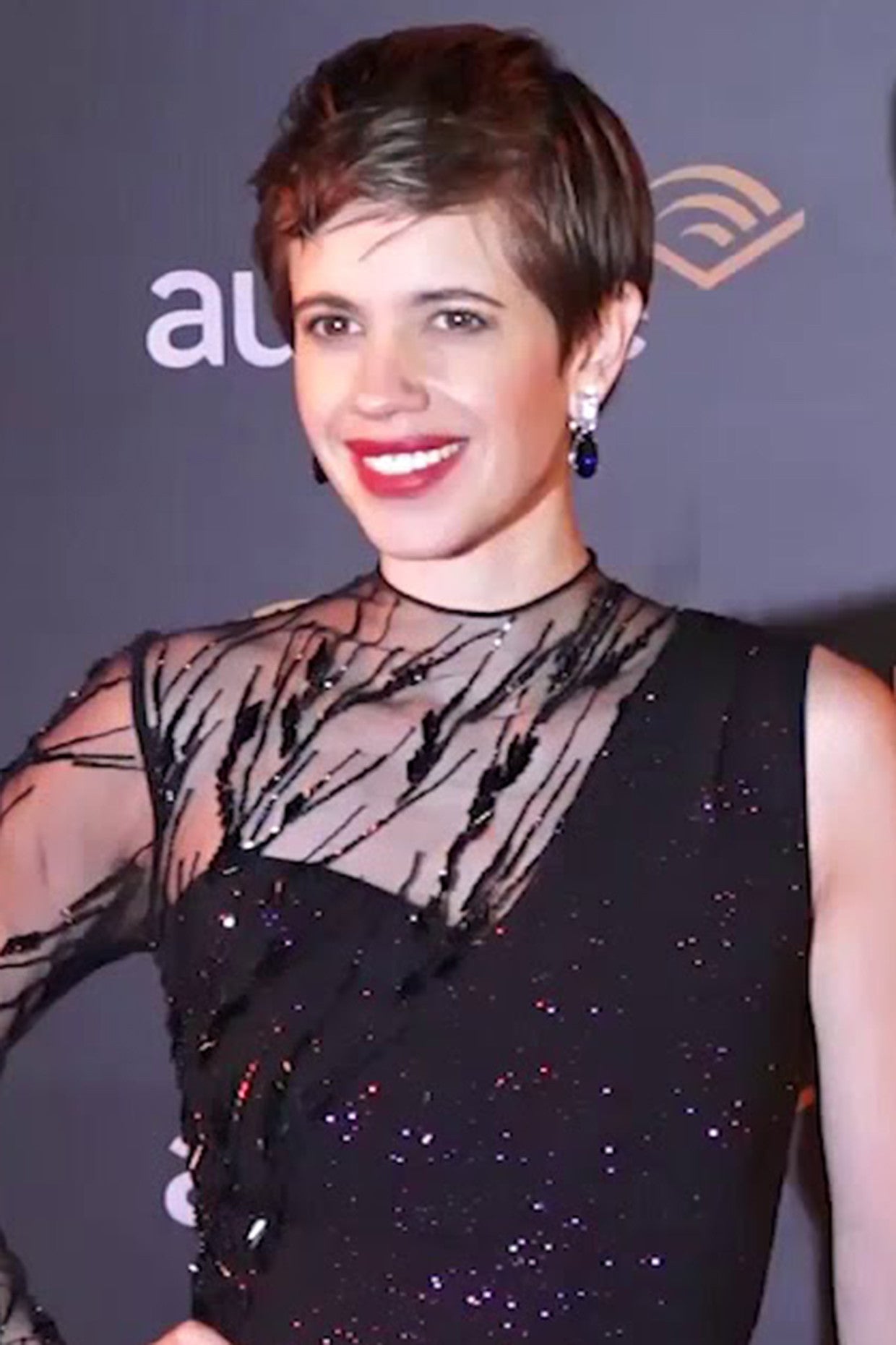 Man Made Pear Cut Blue Sapphire and White Swarovski Zirconia Classic Earrings