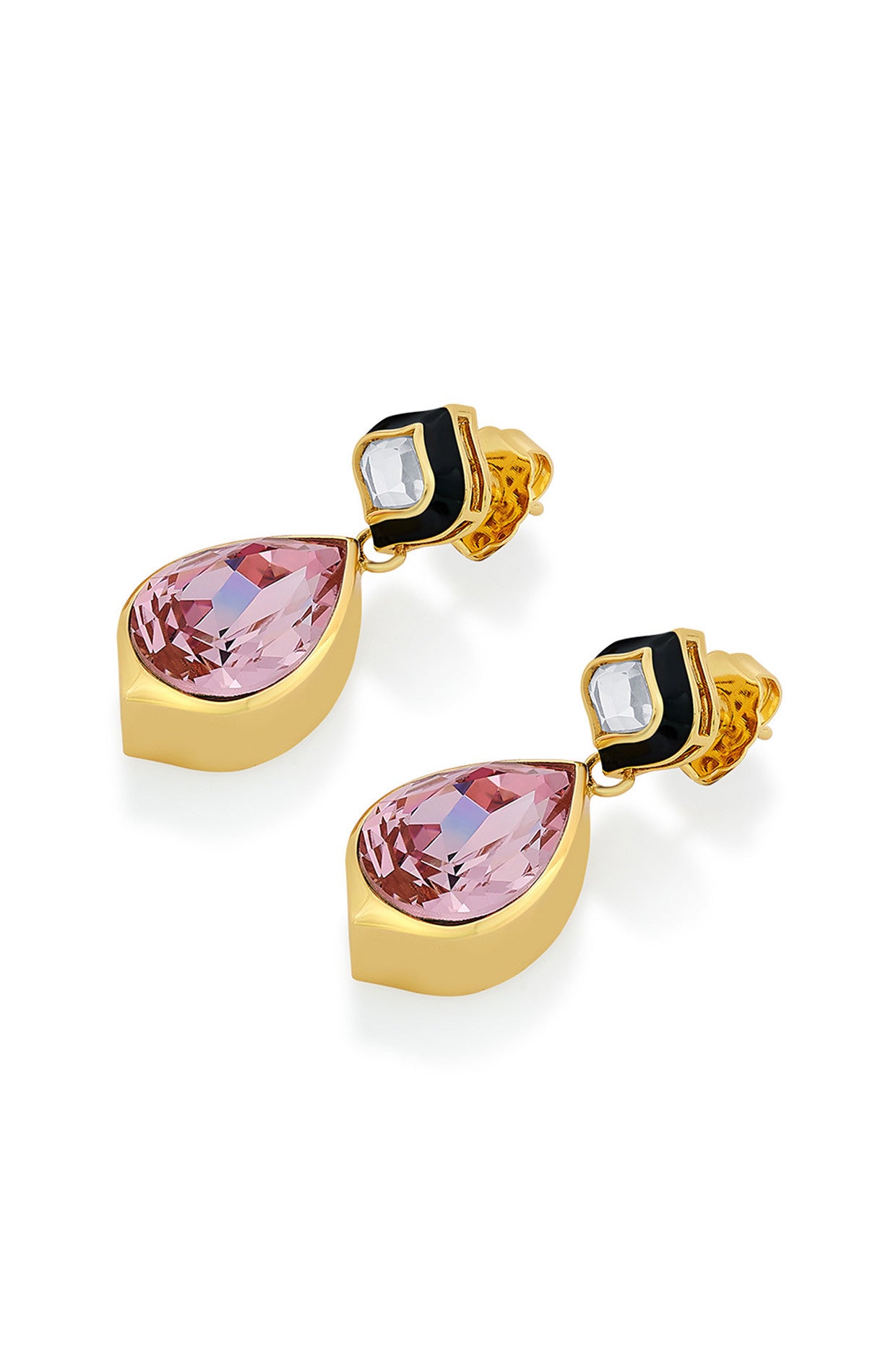 Meher Pink Crystal Earrings