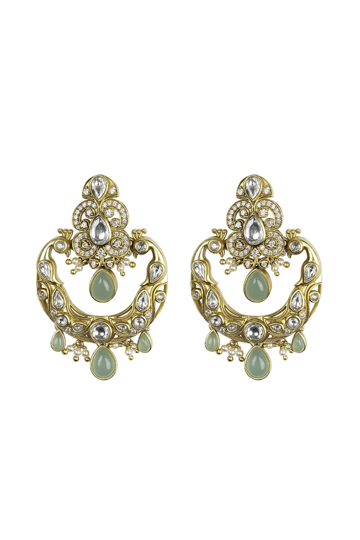 Mehr Chaandbalis Earrings in 22Kt Gold Plating